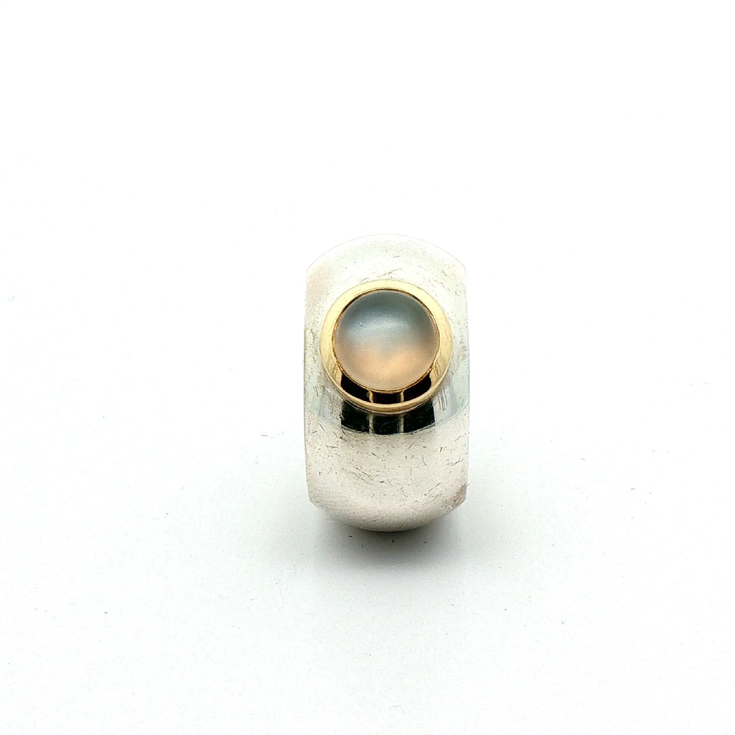 Ring Silber Bicolor mit Mondstein Ring Silber Bicolor mit Mondstein