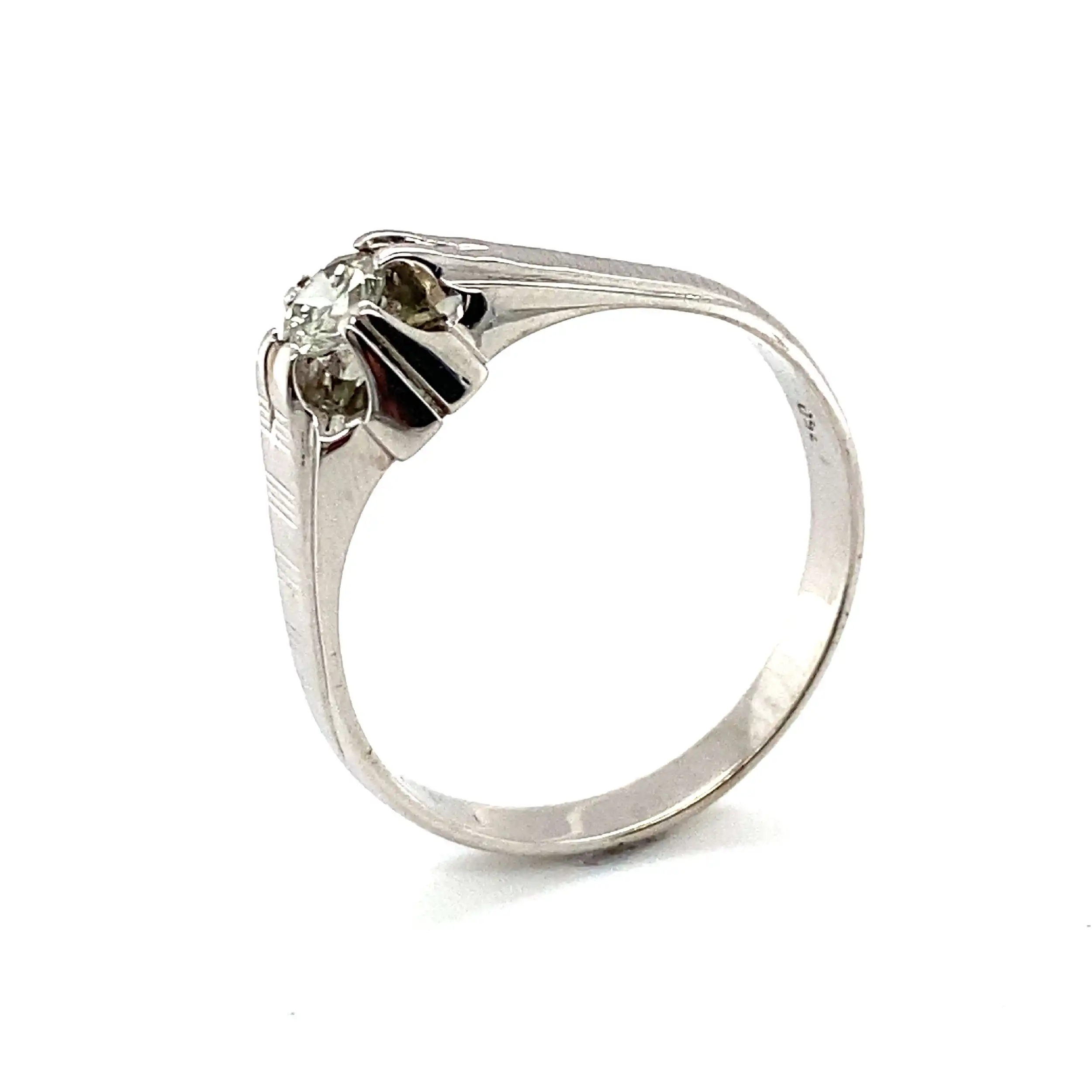 Ring Weißgold mit Brillant Ring Weißgold mit Brillant