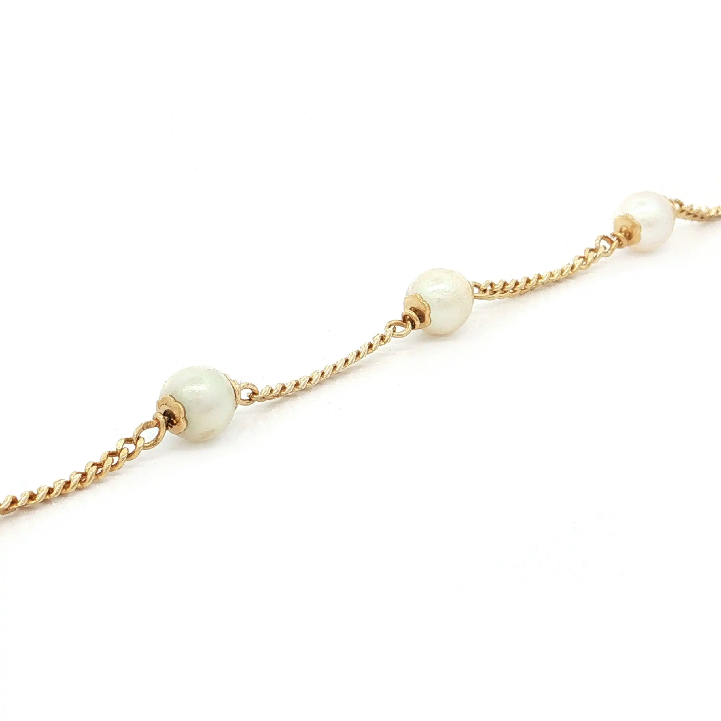Armband Gelbgold mit Perlen Armband Gelbgold mit Perlen