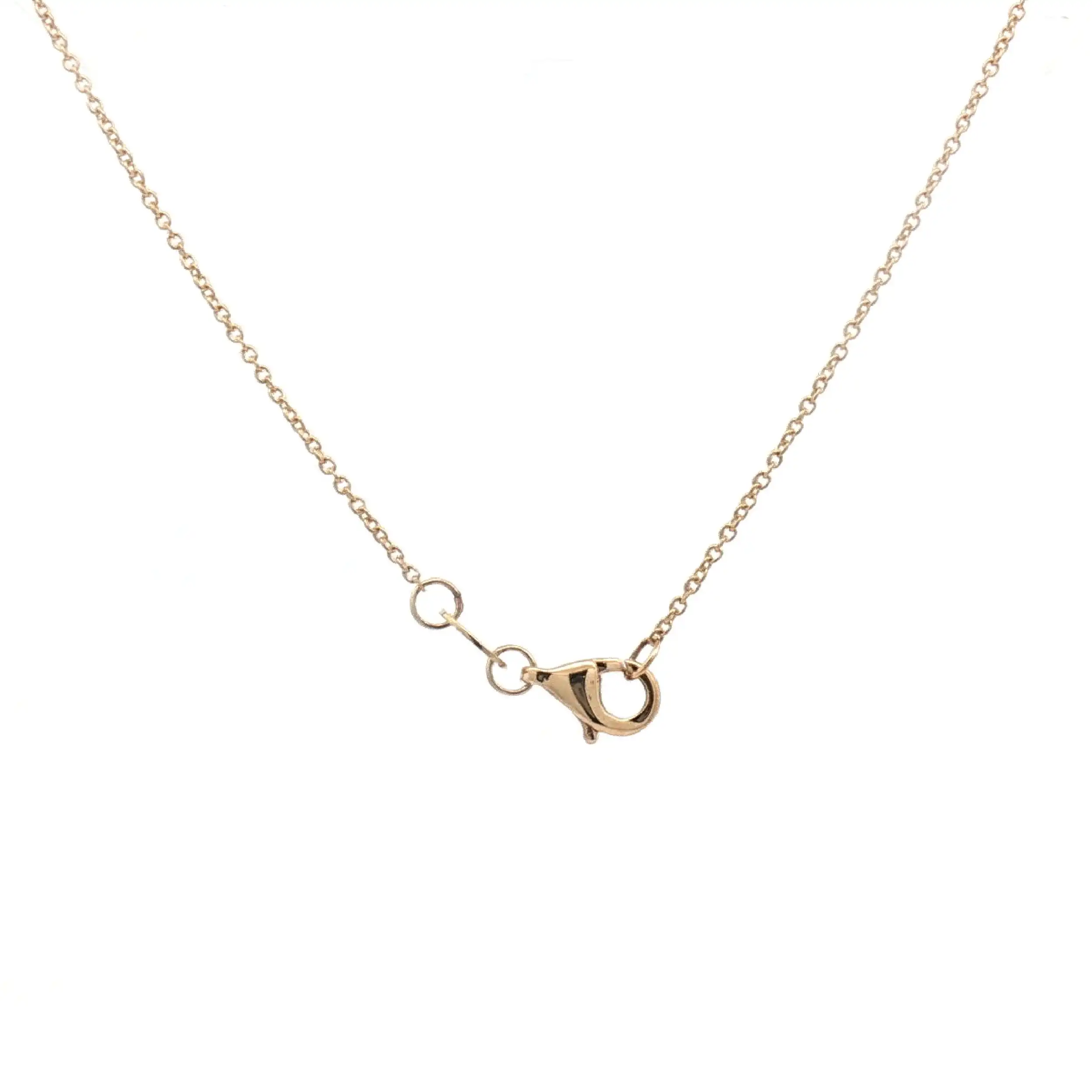 Kette Gelbgold mit Herzanhänger mit Brillanten