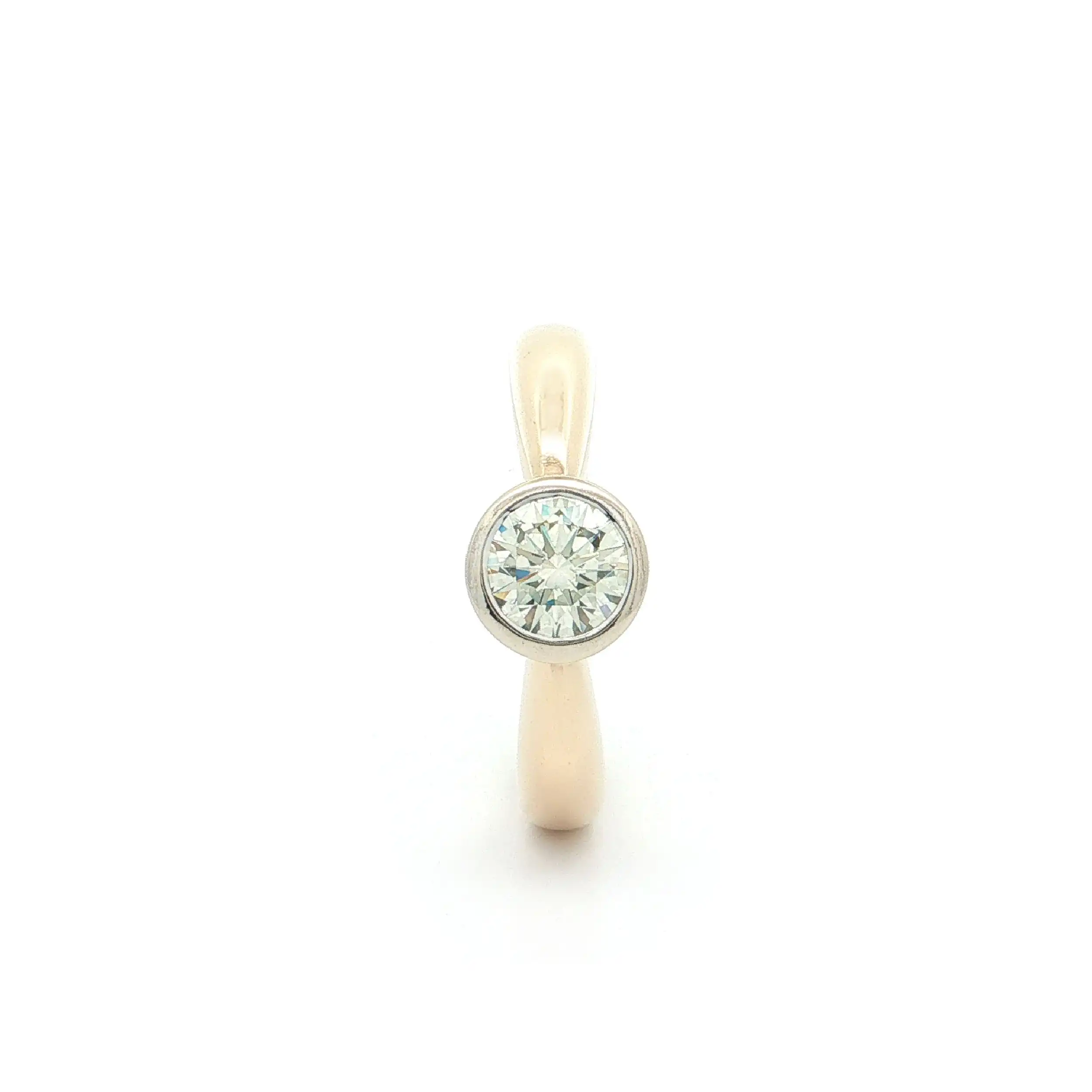 Ring Bicolor mit Brillant Ring Bicolor mit Brillant