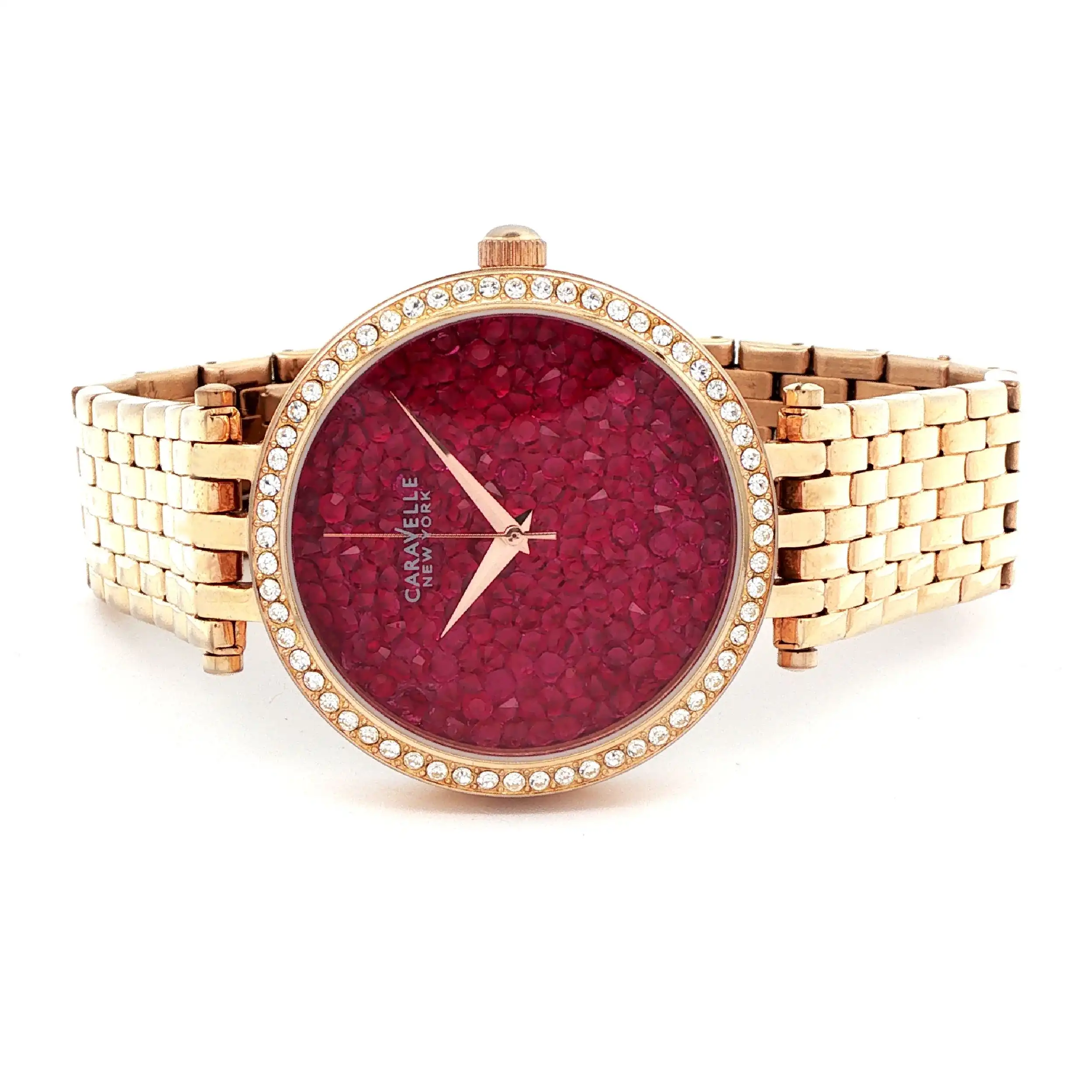 Damenuhr Caravelle Crystal Fashion Berry Rock Quartz
