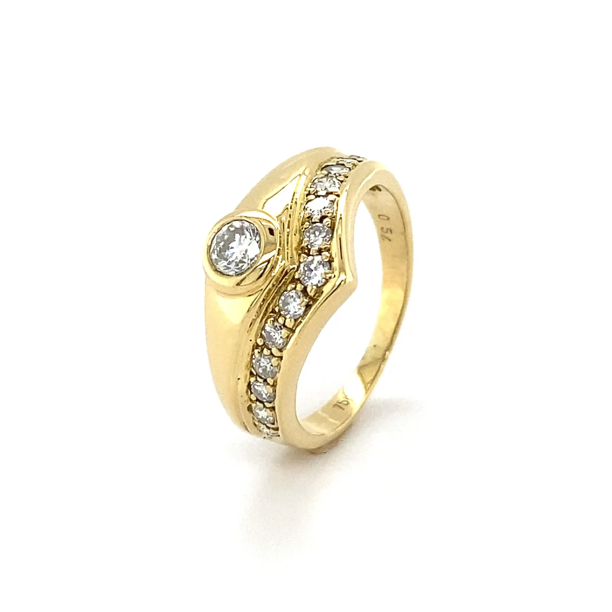 Ring Gelbgold mit Brillanten Ring Gelbgold mit Brillanten