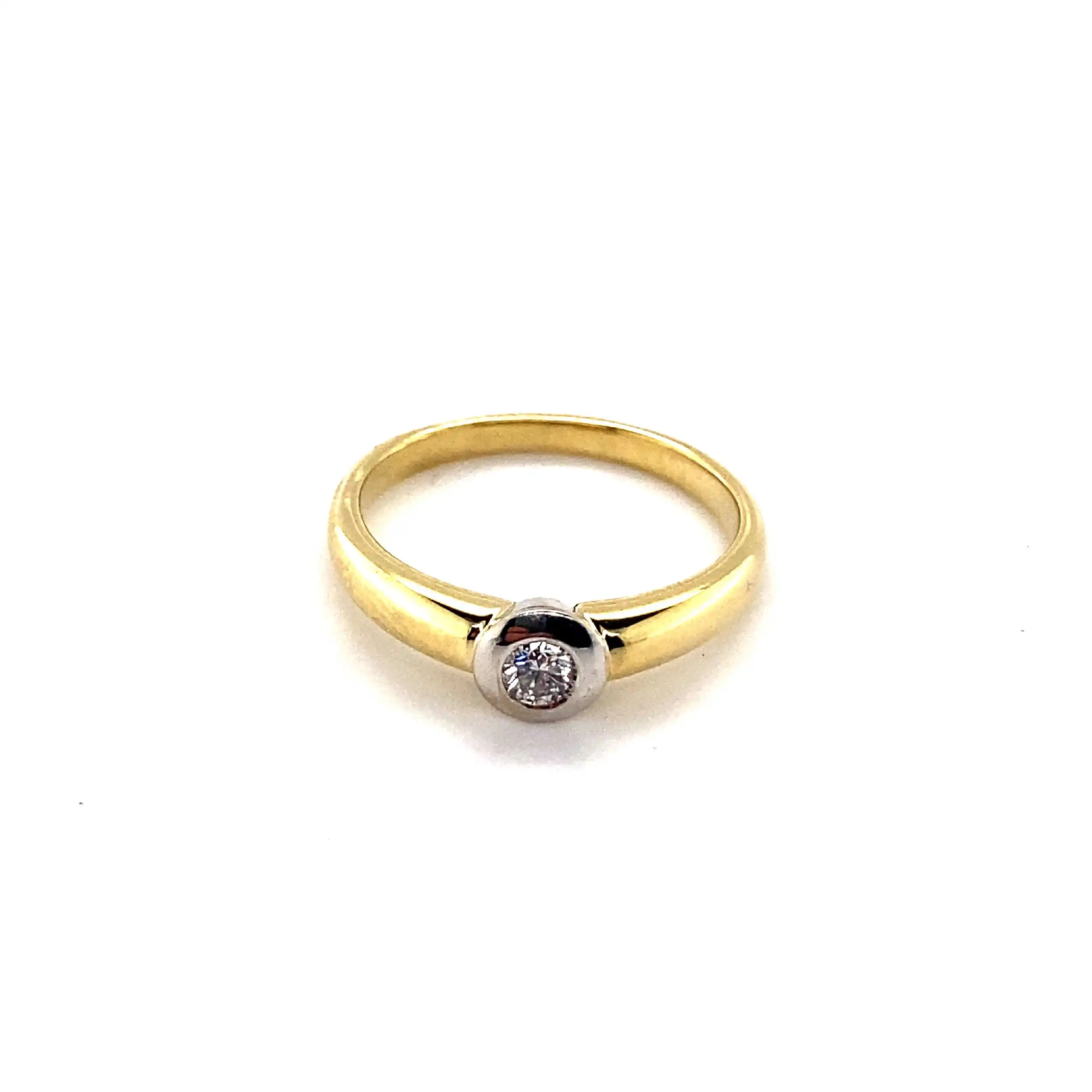 Ring Bicolor mit Brillant Ring Bicolor mit Brillant