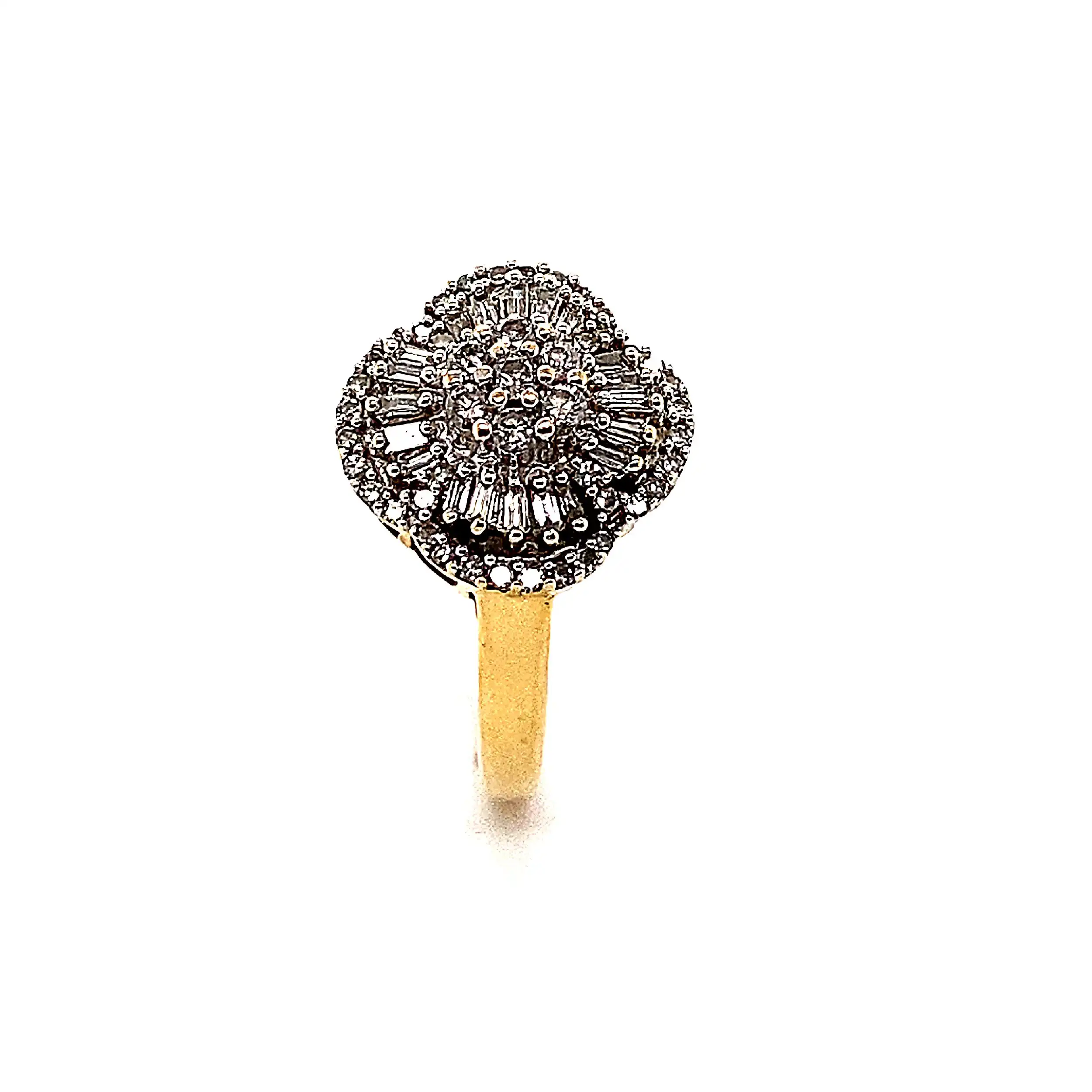 Ring Bicolor mit Brillanten und Diamanten