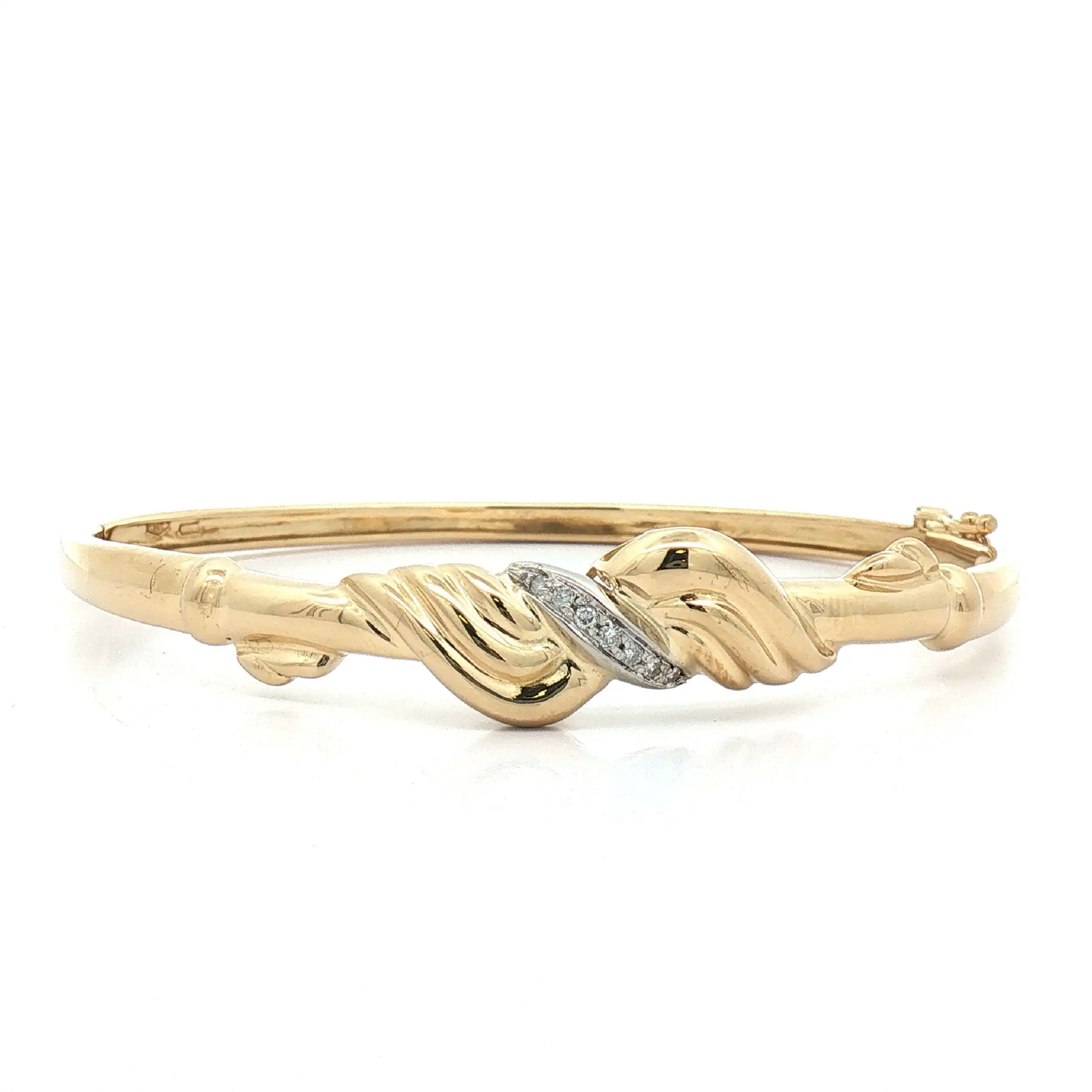 Armreif Bicolor mit Brillanten