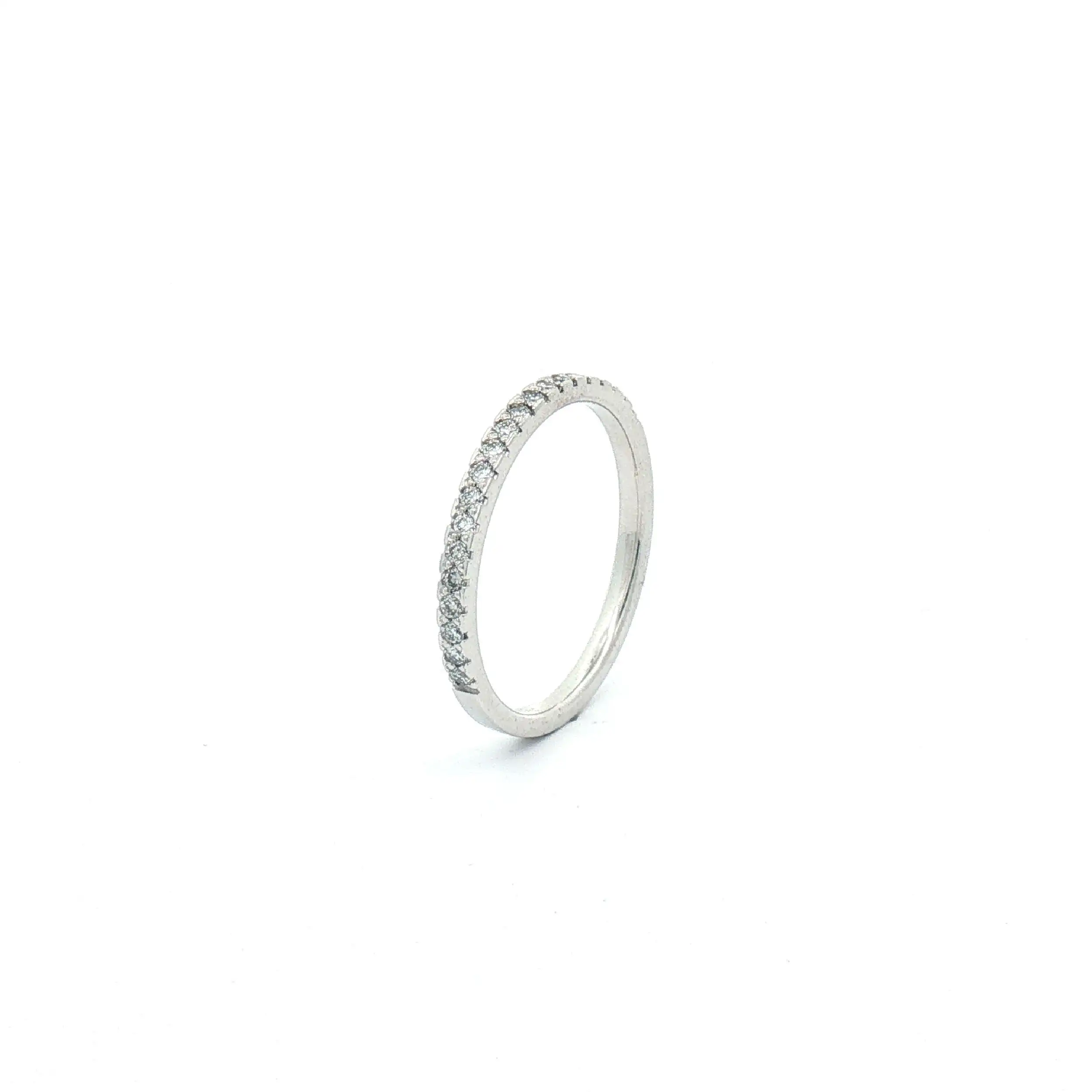 Ring Weißgold mit Brillanten mit 0,2ct tw/si graviert