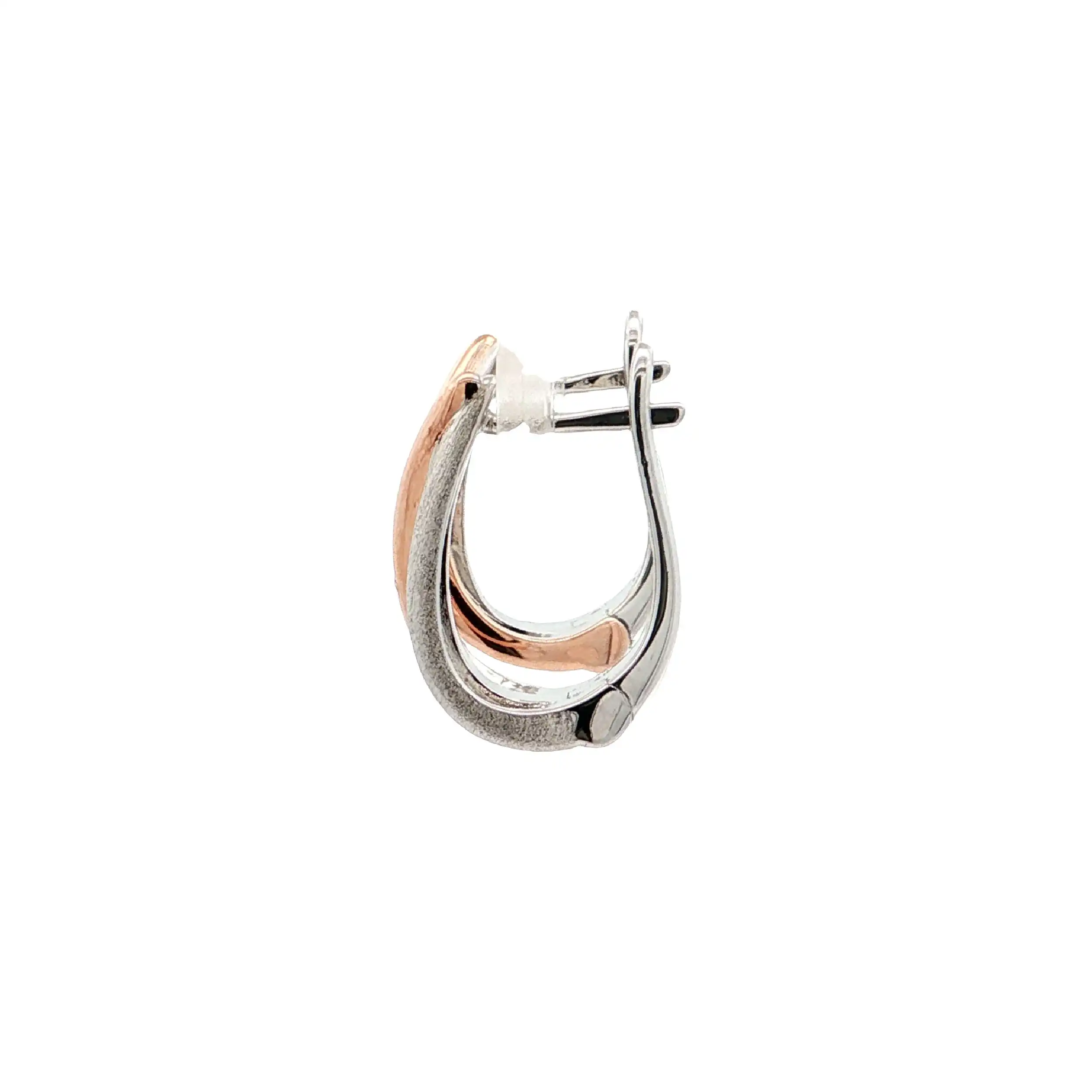 Ohrhänger Silber Bicolor mit Zirkonia Ohrhänger Silber Bicolor mit Zirkonia