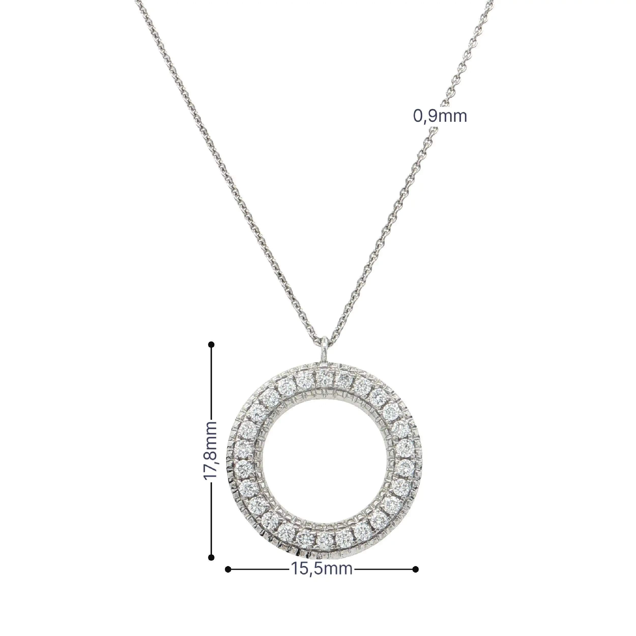 Ankercollier Weißgold mit Brillanten Ankercollier Weißgold mit Brillanten