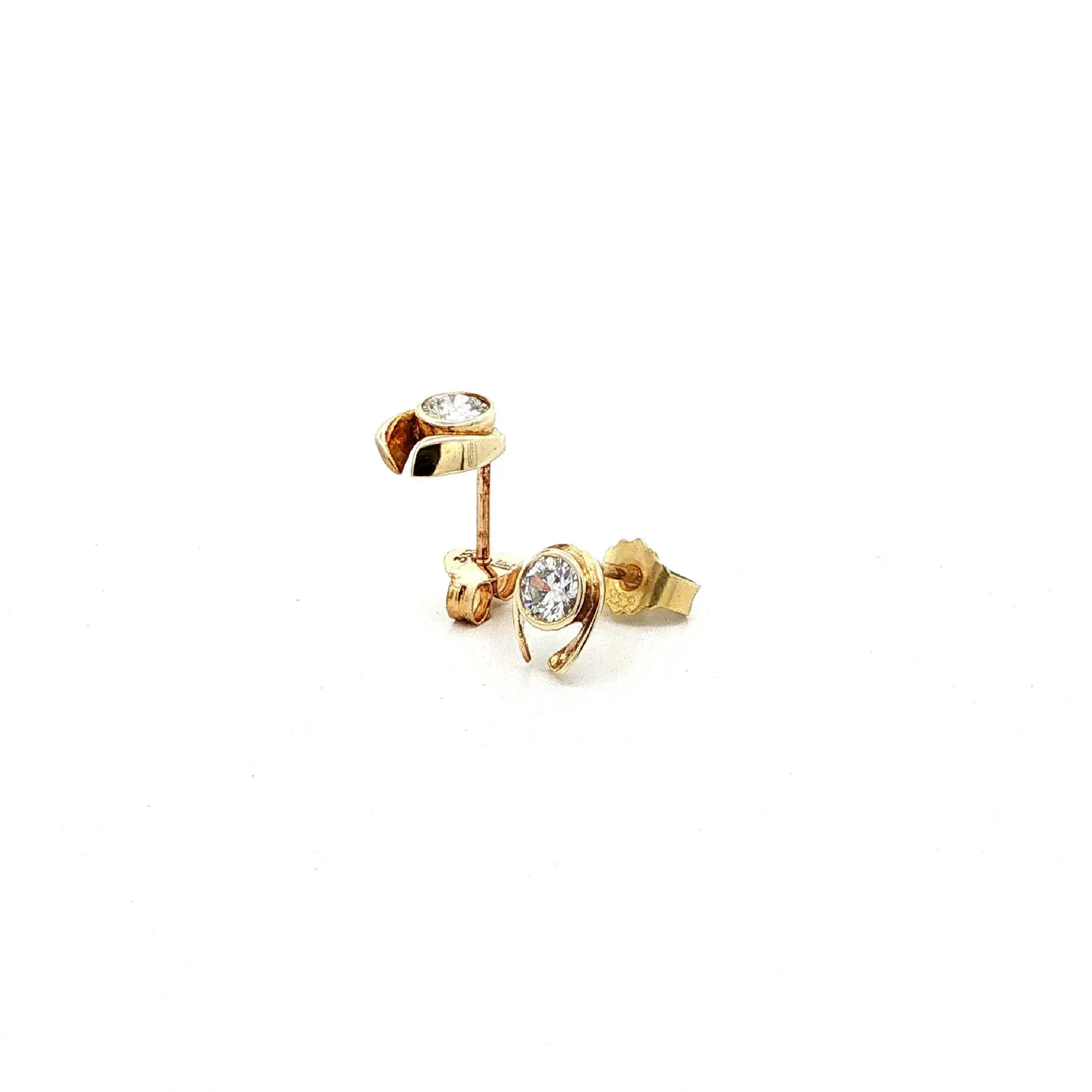 Ohrstecker Gelbgold mit Zirkonia Ohrstecker Gelbgold mit Zirkonia