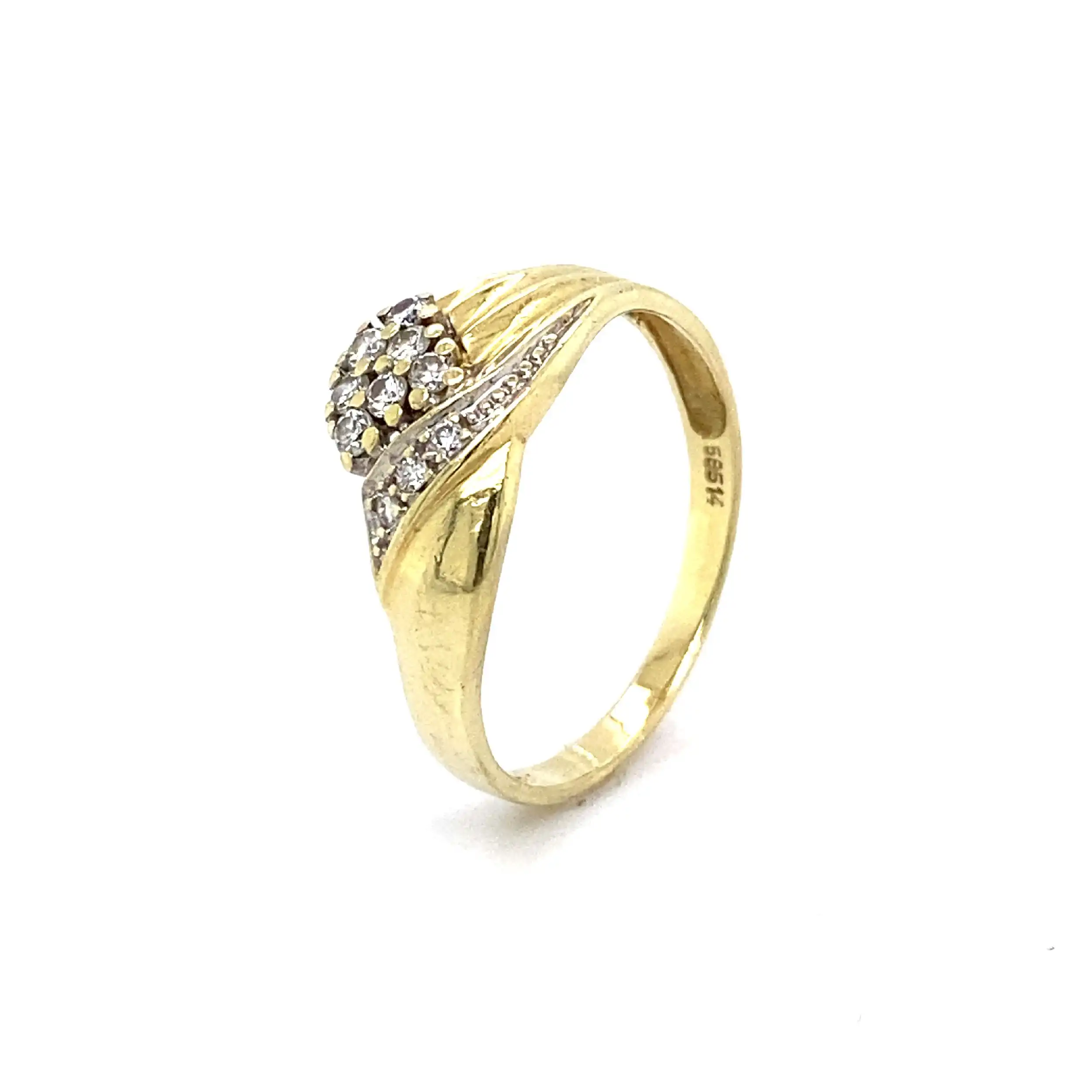 Ring Gelbgold mit Brillanten Ring Gelbgold mit Brillanten