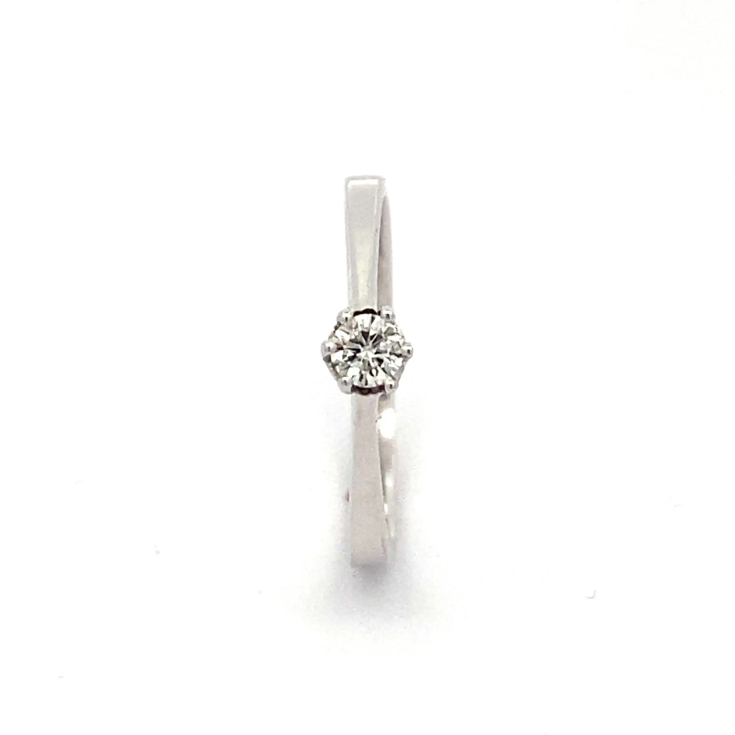 Ring Weißgold mit Brillant Ring Weißgold mit Brillant
