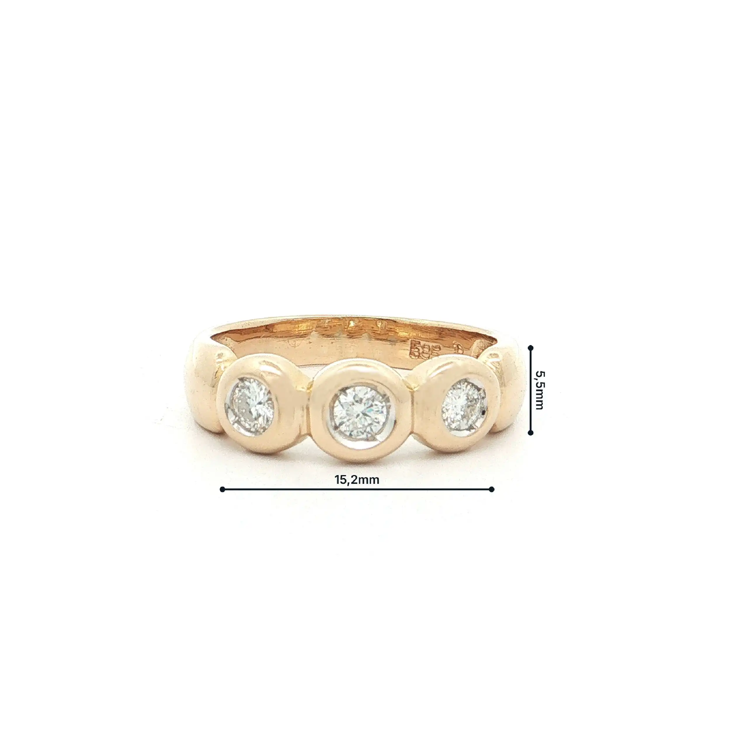 Ring Gelbgold mit Brillanten