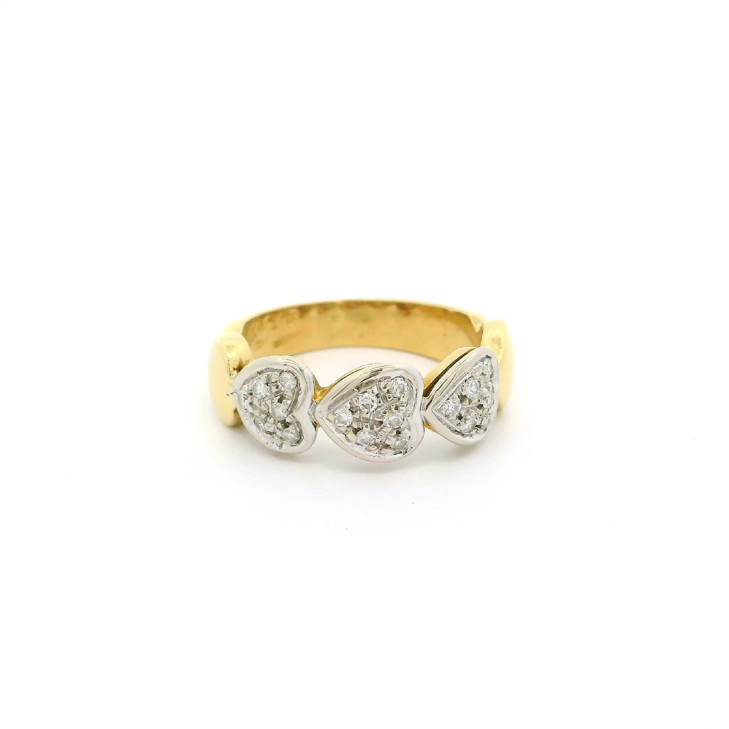 Ring Bicolor Herzen mit Brillanten von Wempe