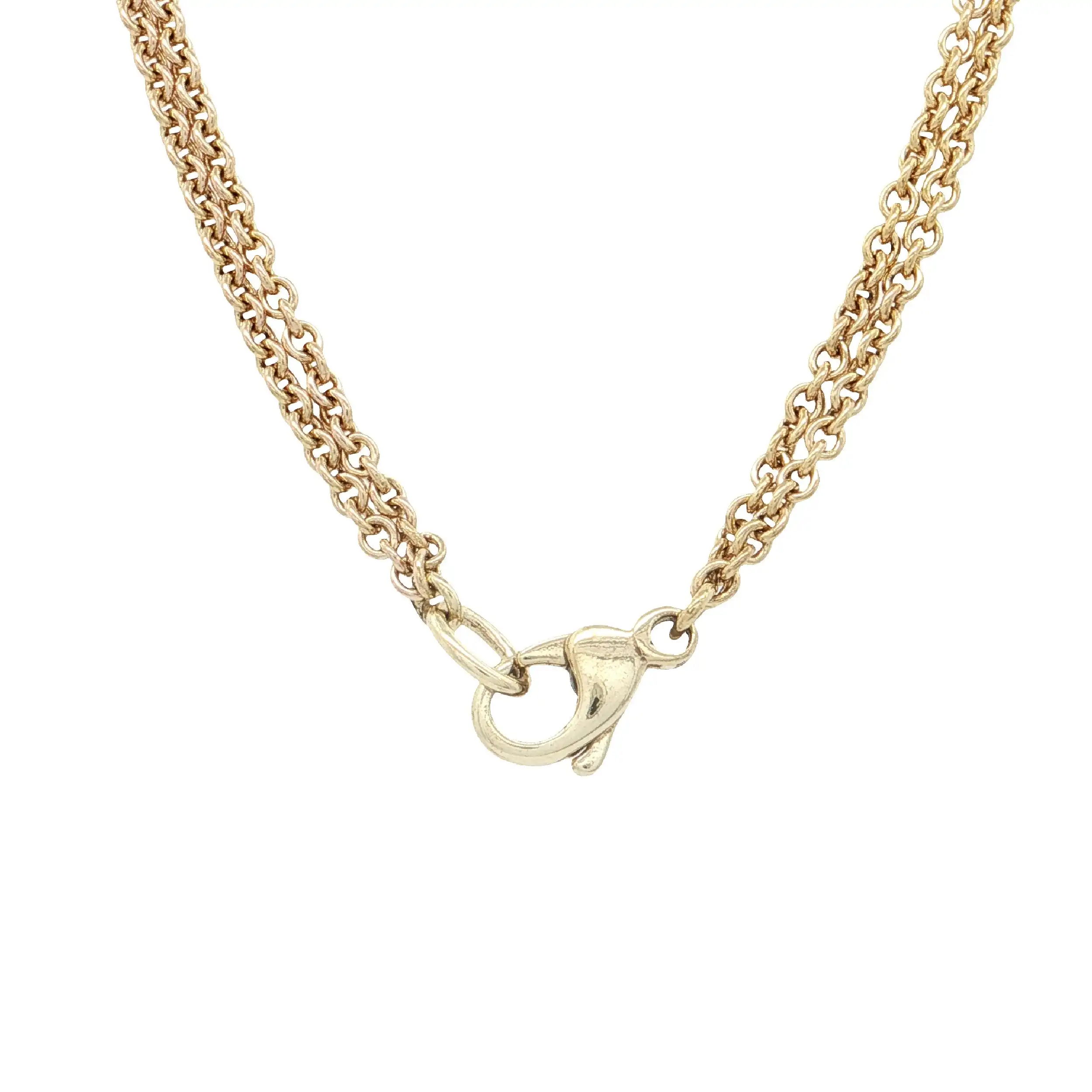 Collier Bicolor mit Brillanten