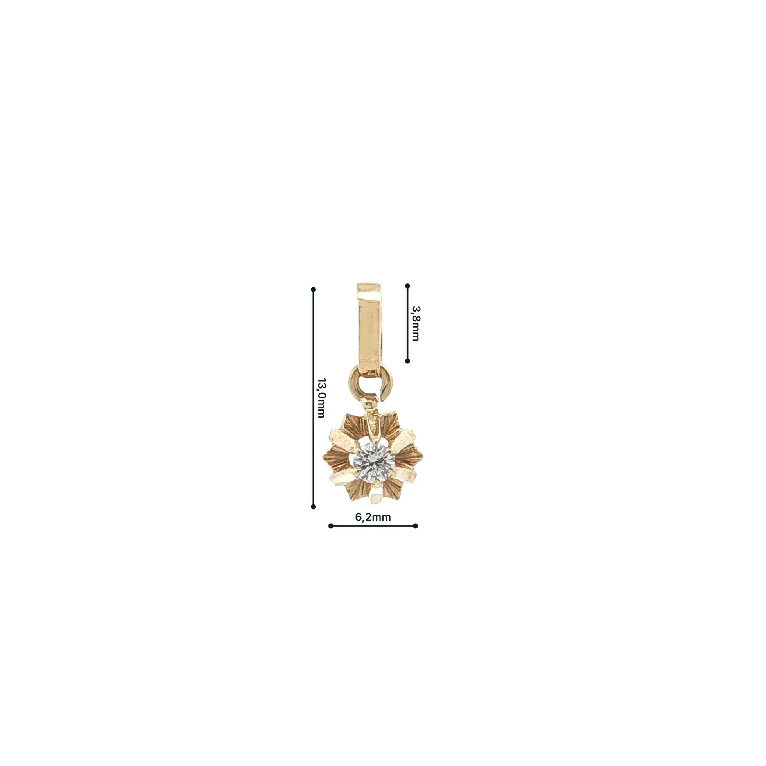 Anhänger Gelbgold mit Brillant Anhänger Gelbgold mit Brillant