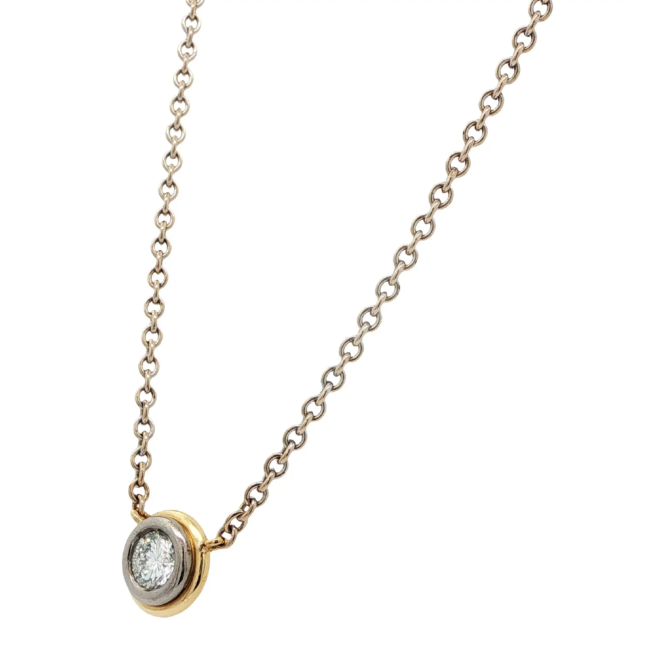 Ankercollier Bicolor mit Brillant