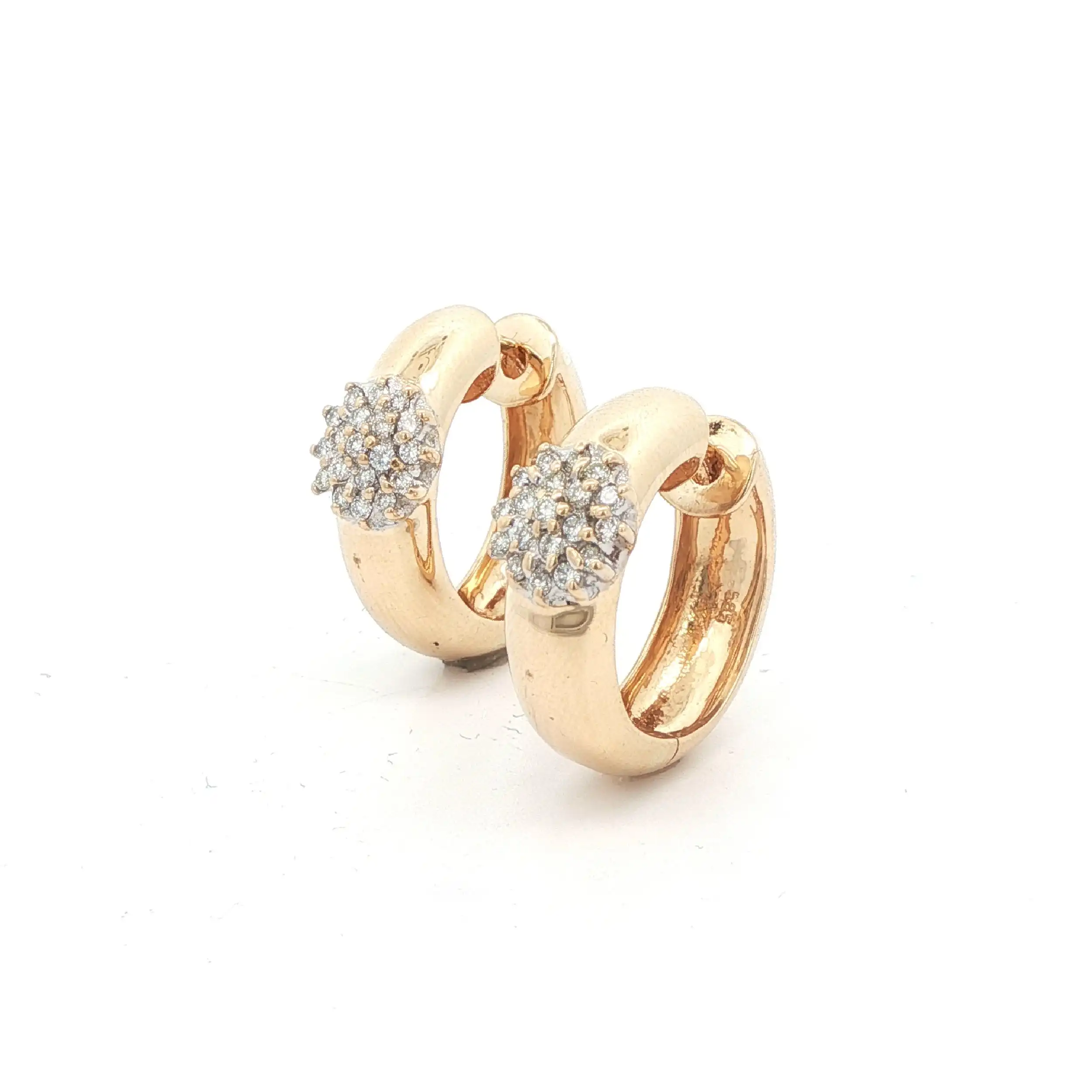 Creolen Bicolor mit Brillanten
