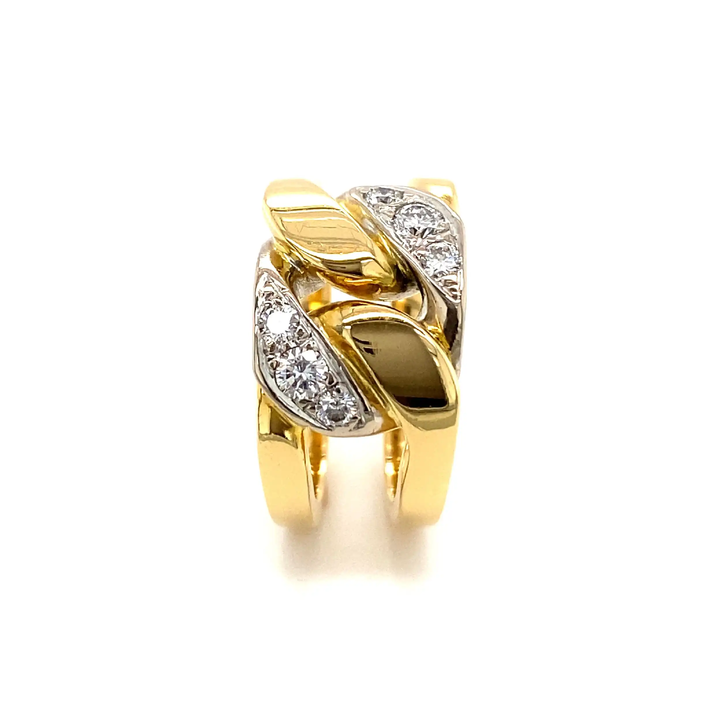 Ring Bicolor mit Brillanten