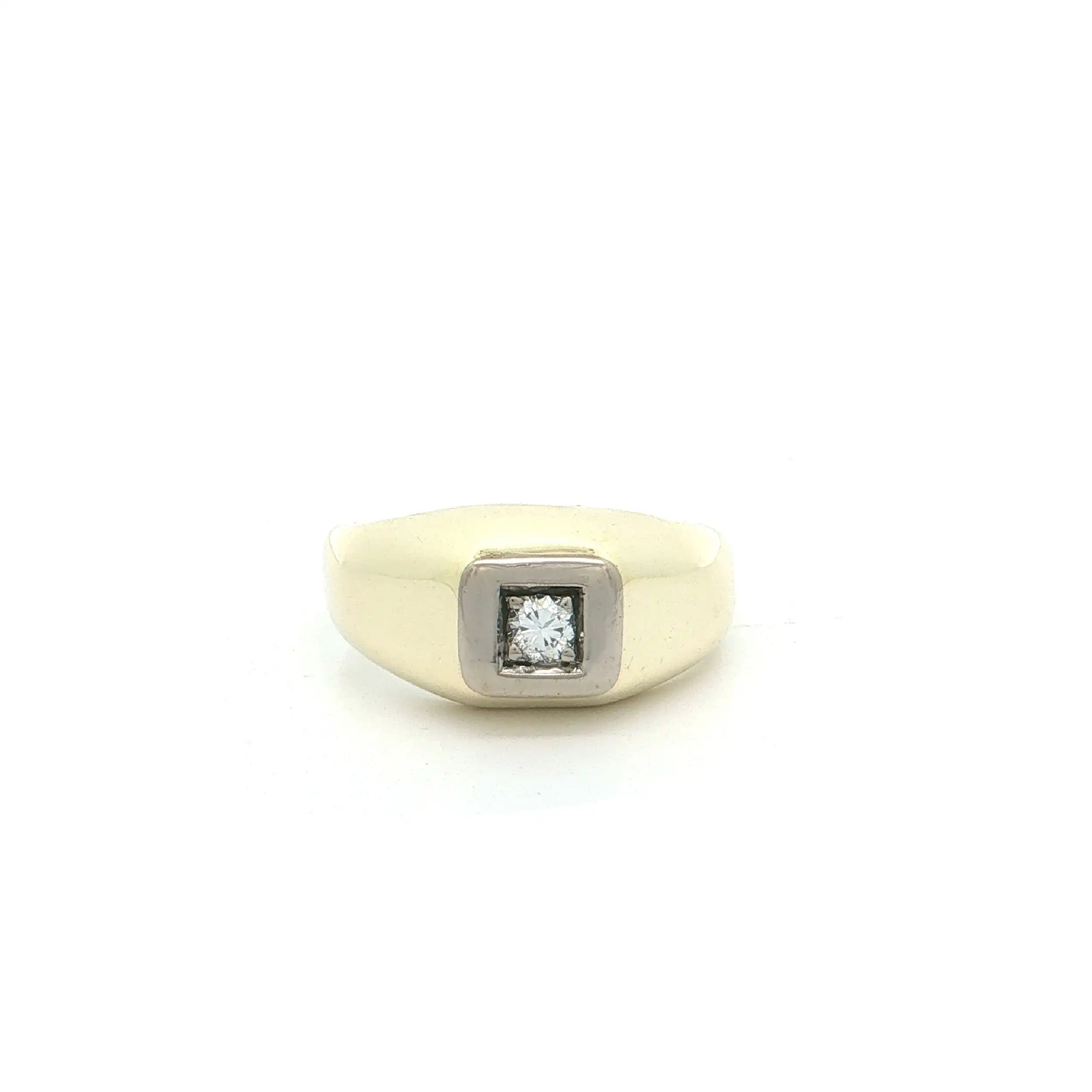 Ring Bicolor mit Brillant Ring Bicolor mit Brillant