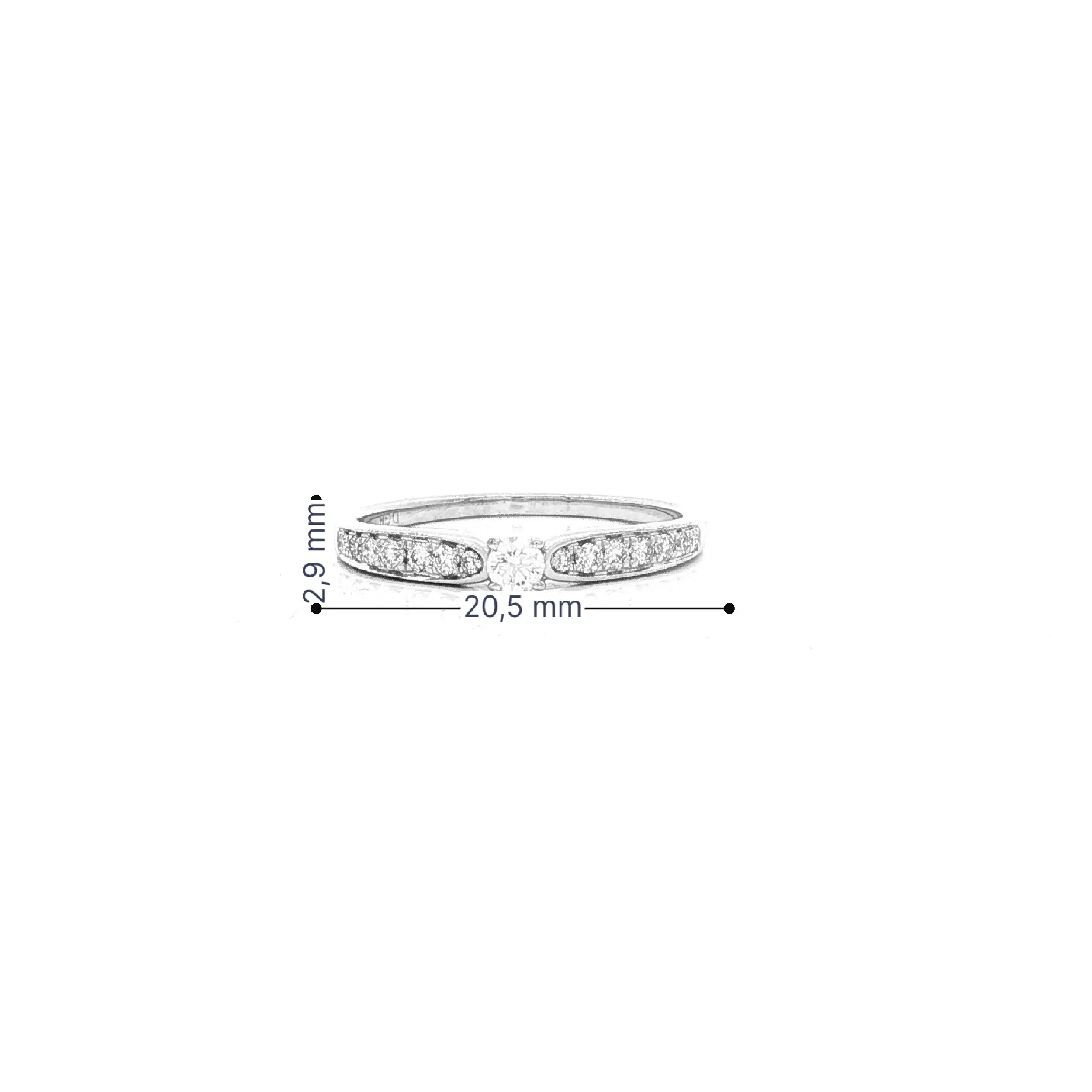 Ring Weißgold mit Brillanten Ring Weißgold mit Brillanten