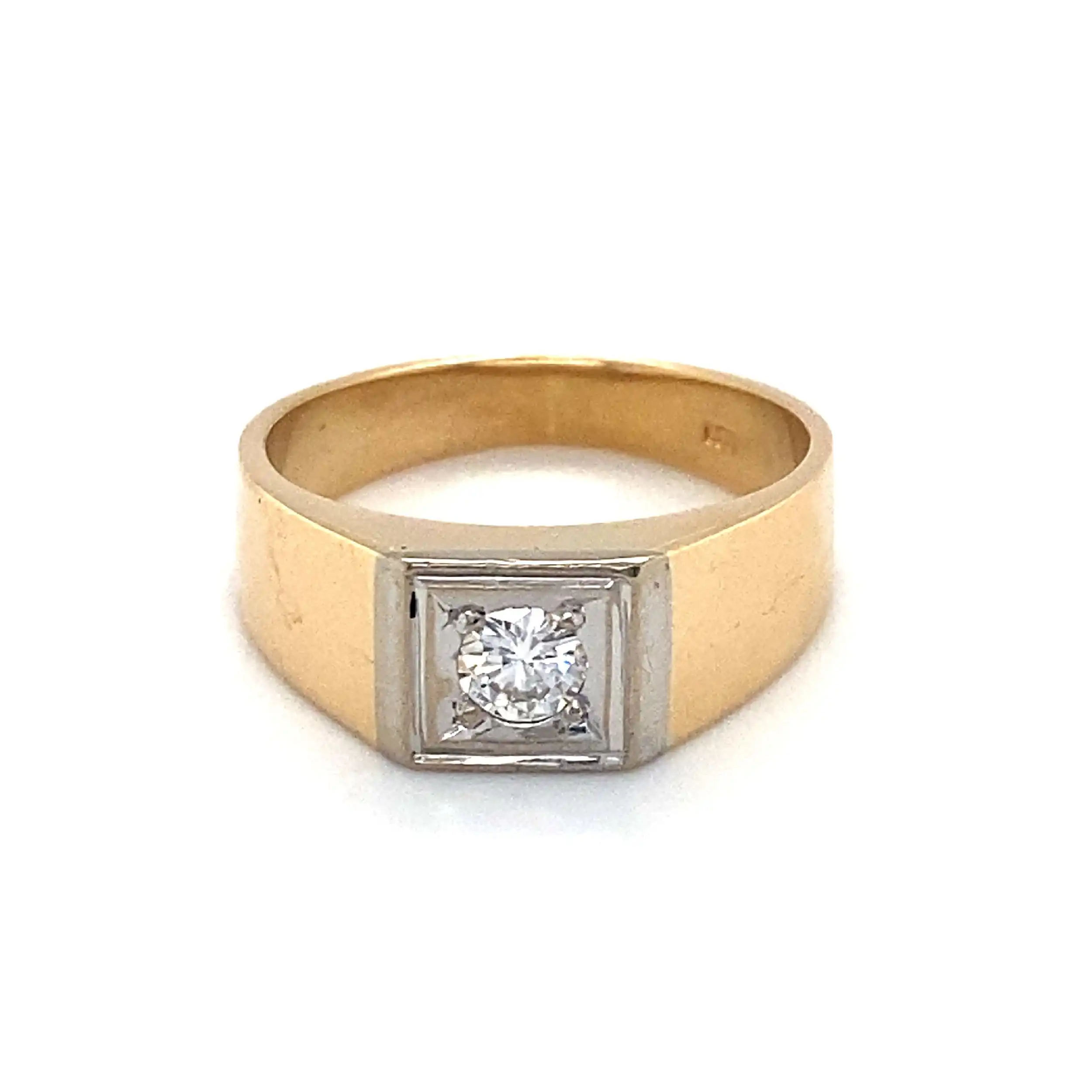Ring Bicolor mit Brillant Ring Bicolor mit Brillant