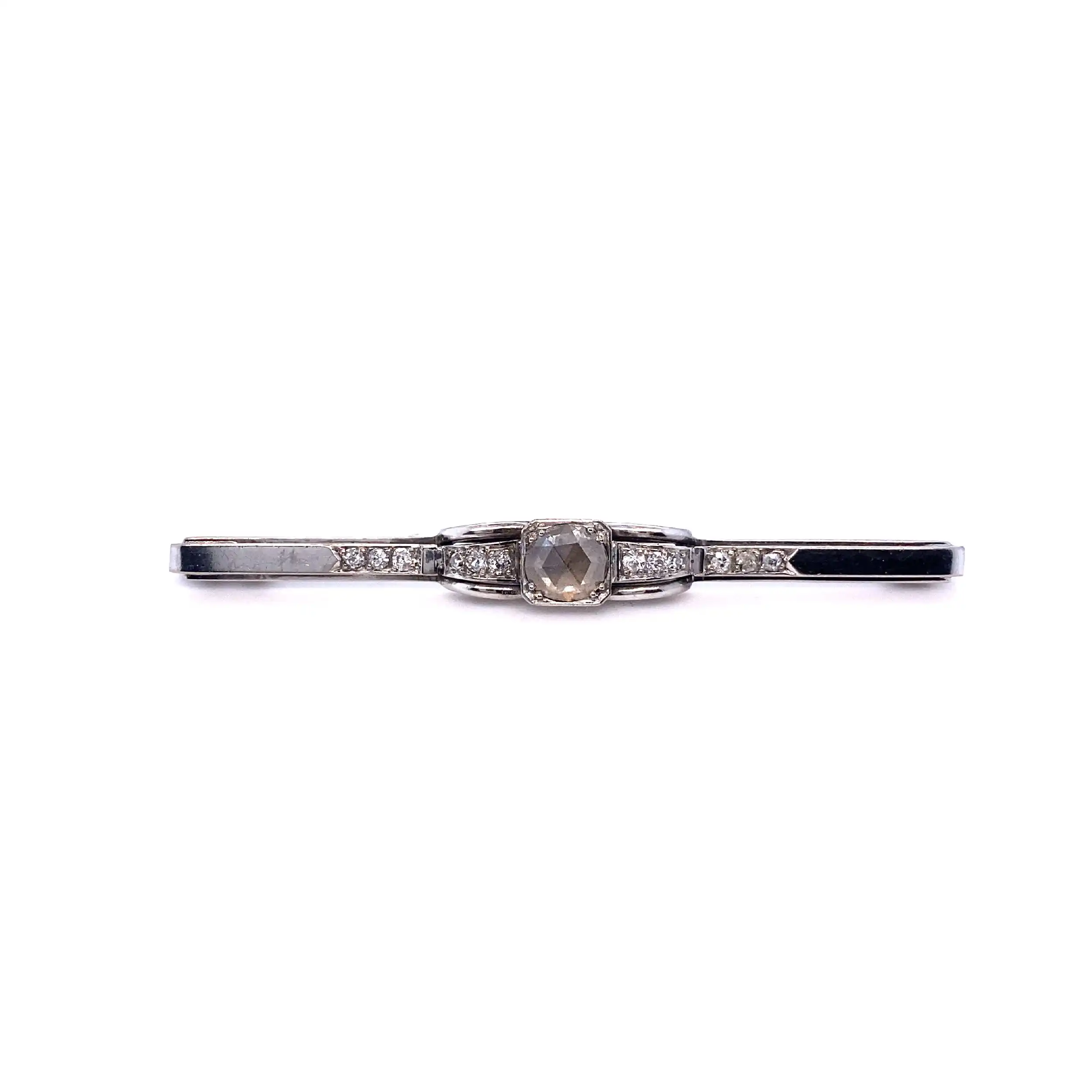 Nadel Weißgold mit Altschliff Diamanten und Rosen Diamant insgesamt ca. 0,75ct Nadel Weißgold mit Altschliff Diamanten und Rosen Diamant insgesamt ca. 0,75ct