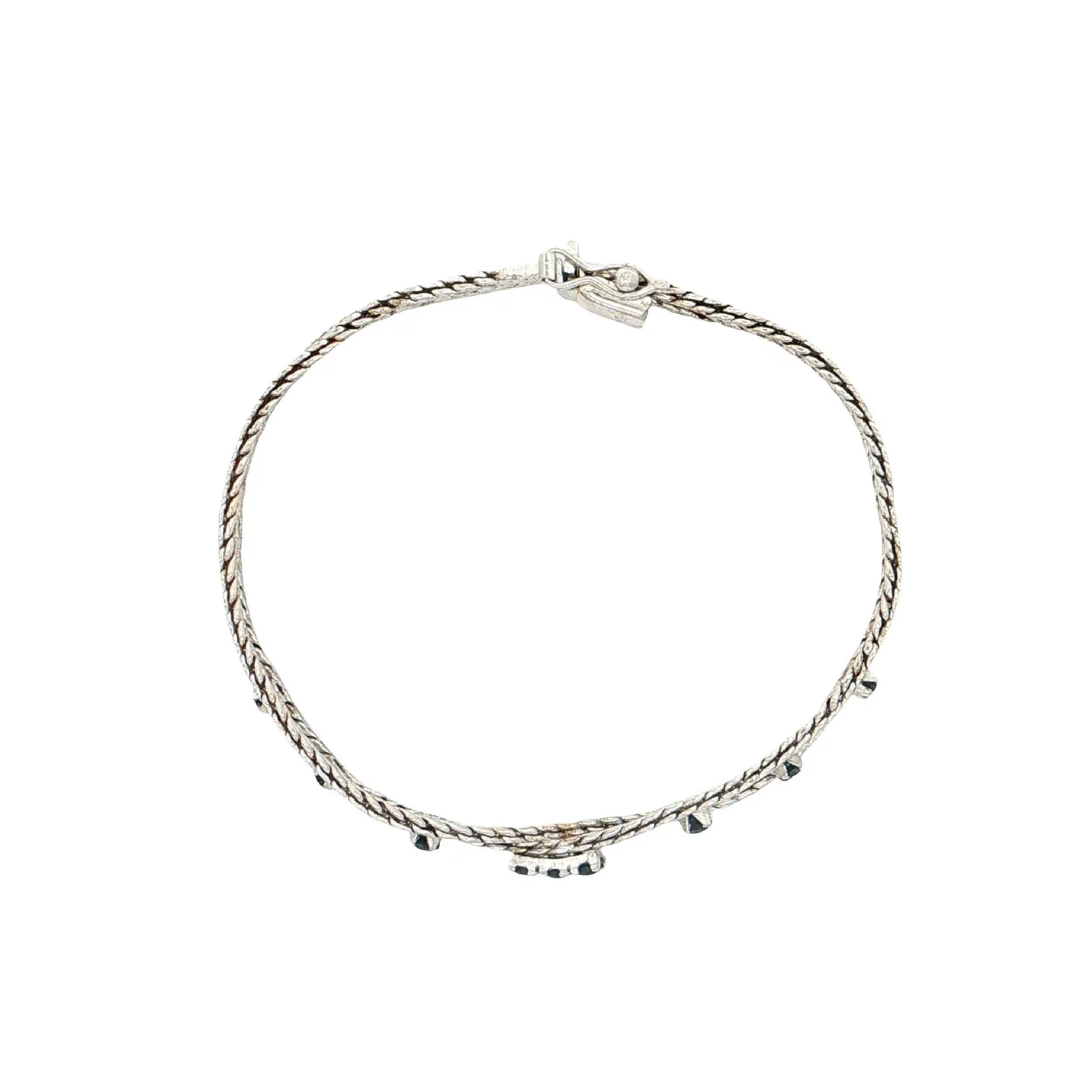 Armband Weißgold mit Saphiren
