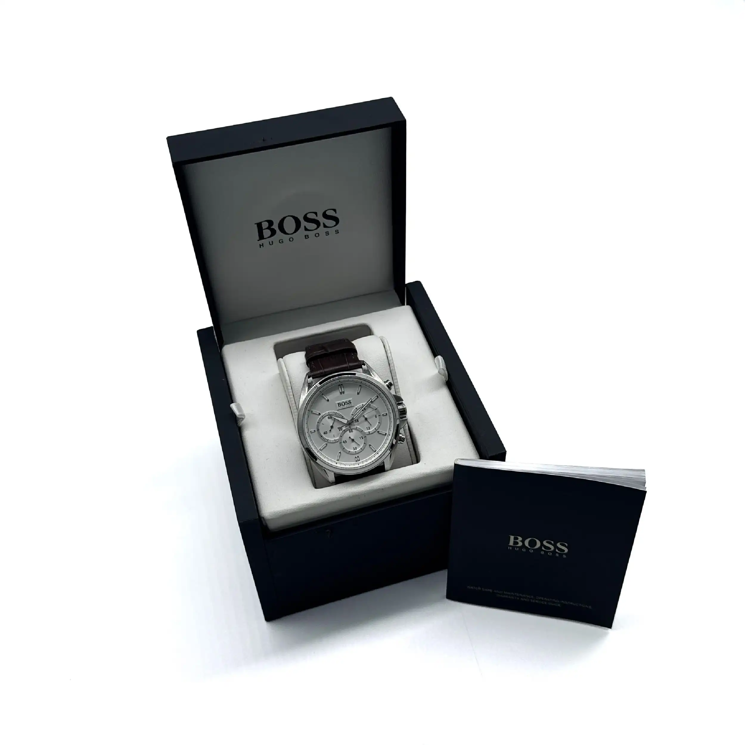 Herrenuhr BOSS Stahl HB 188.1.14.2672 Chronograph mit Box