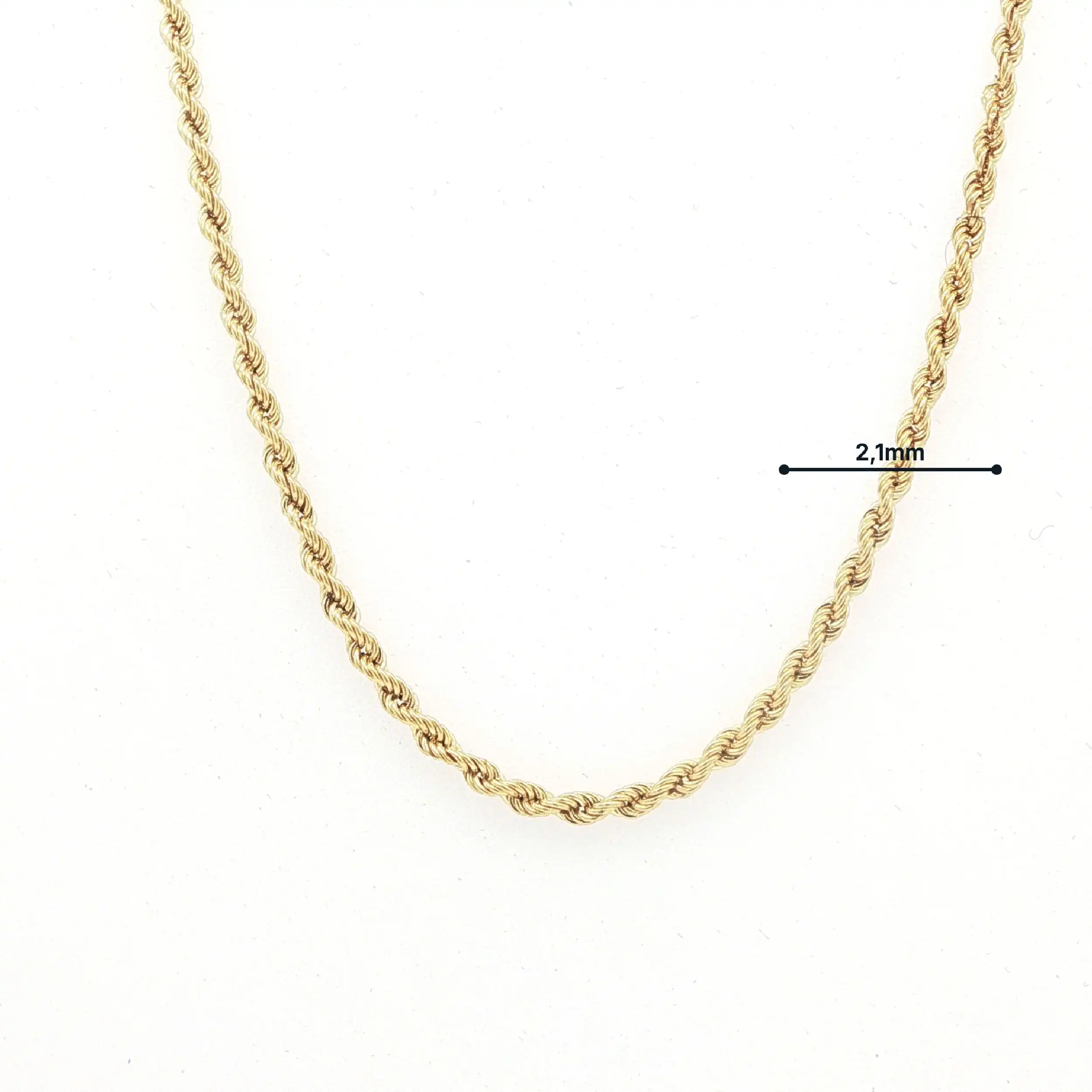 Kordelkette Gelbgold