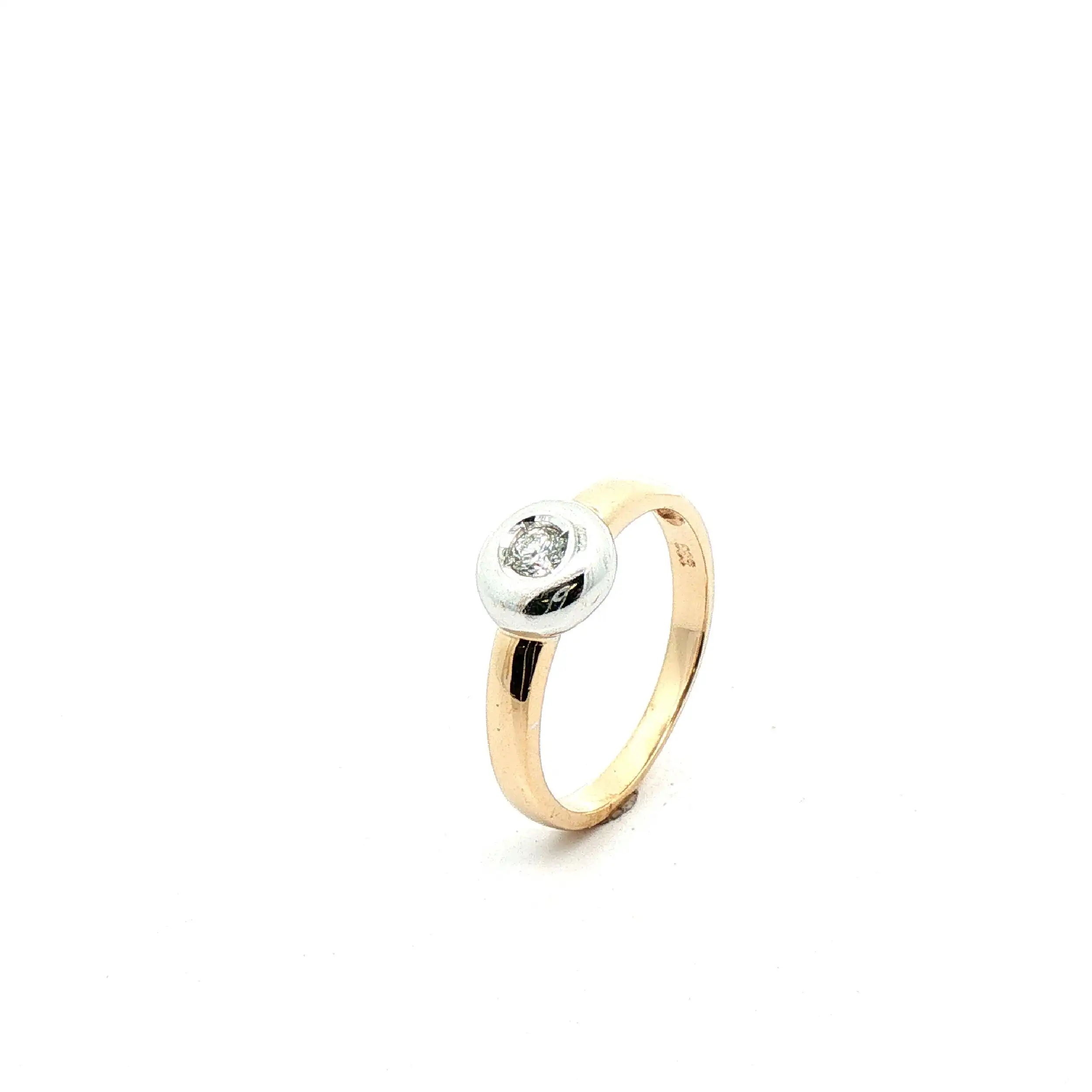 Ring Bicolor mit Brillant