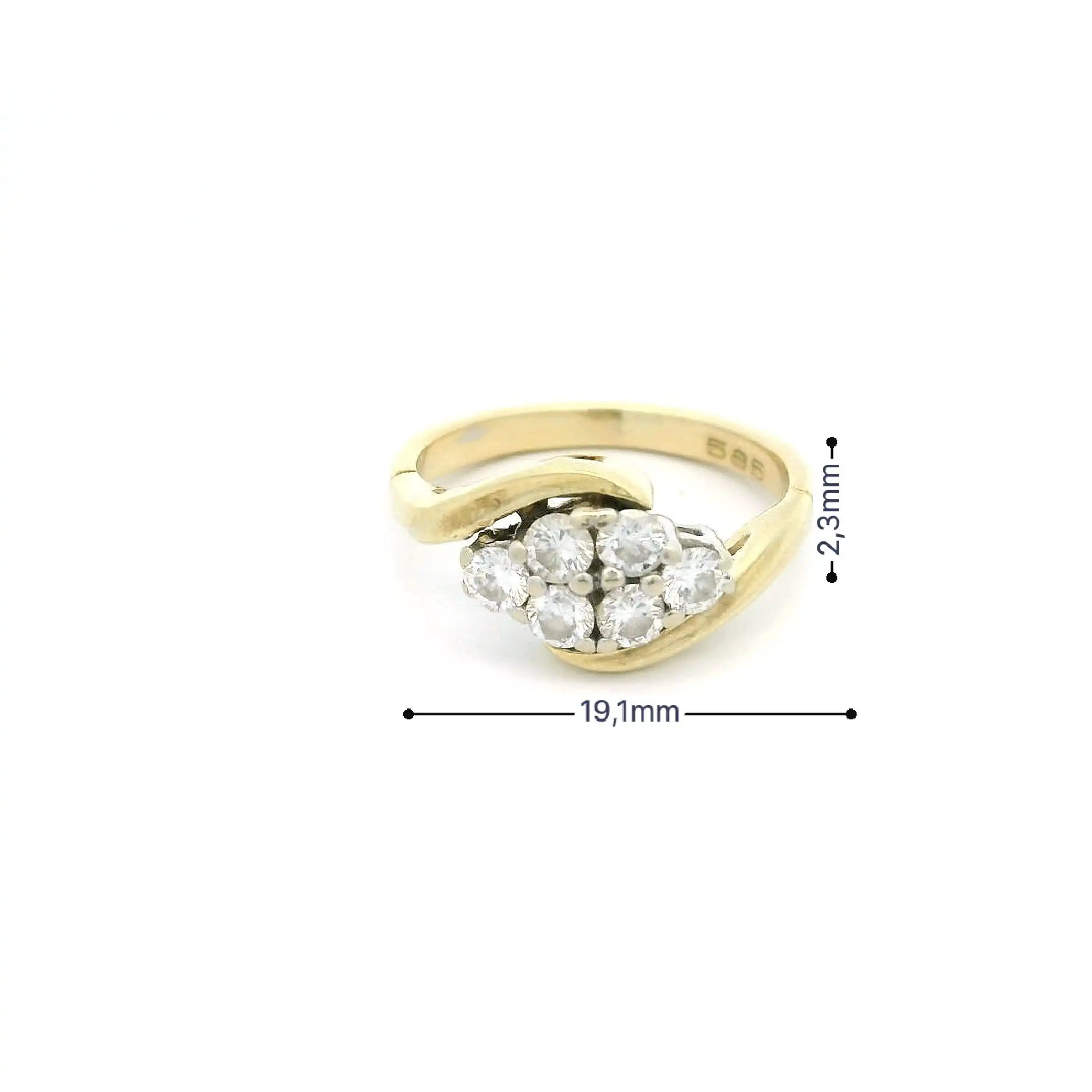 Ring Bicolor mit Brillanten Ring Bicolor mit Brillanten
