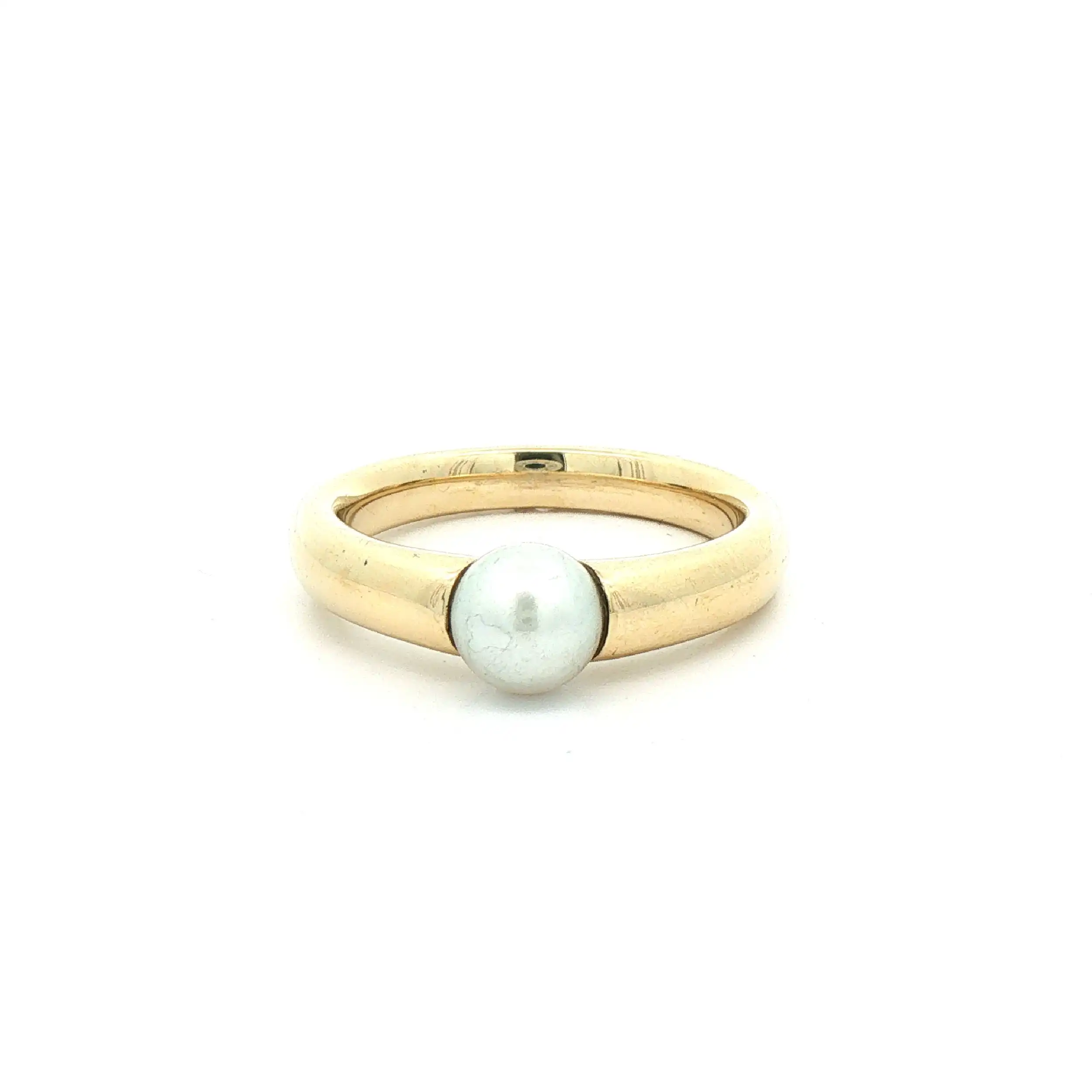 Ring Gelbgold mit Perle Ring Gelbgold mit Perle