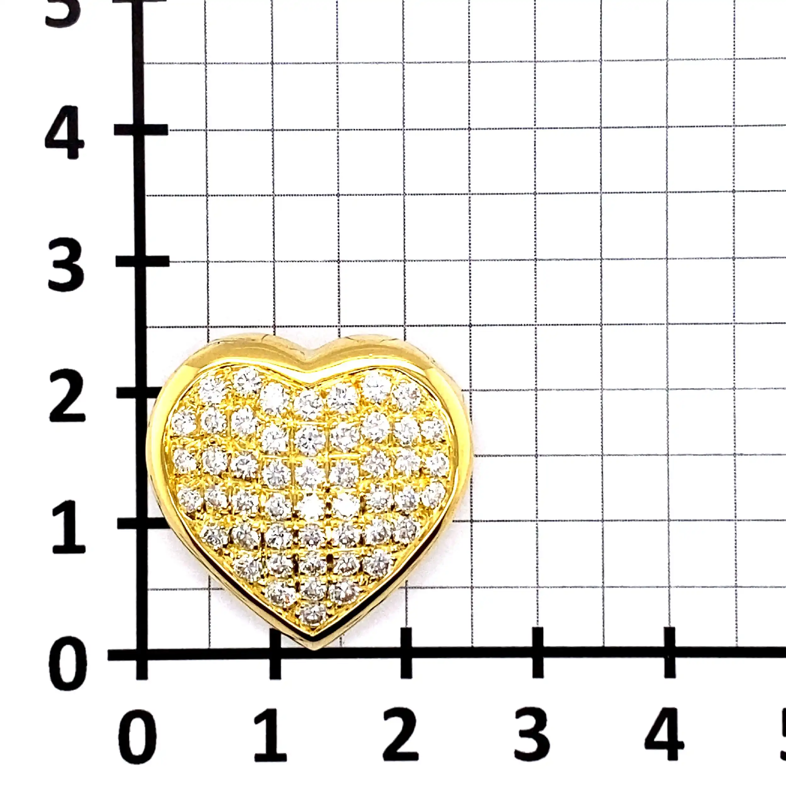 Anhänger Gelbgold Herz mit Brillanten