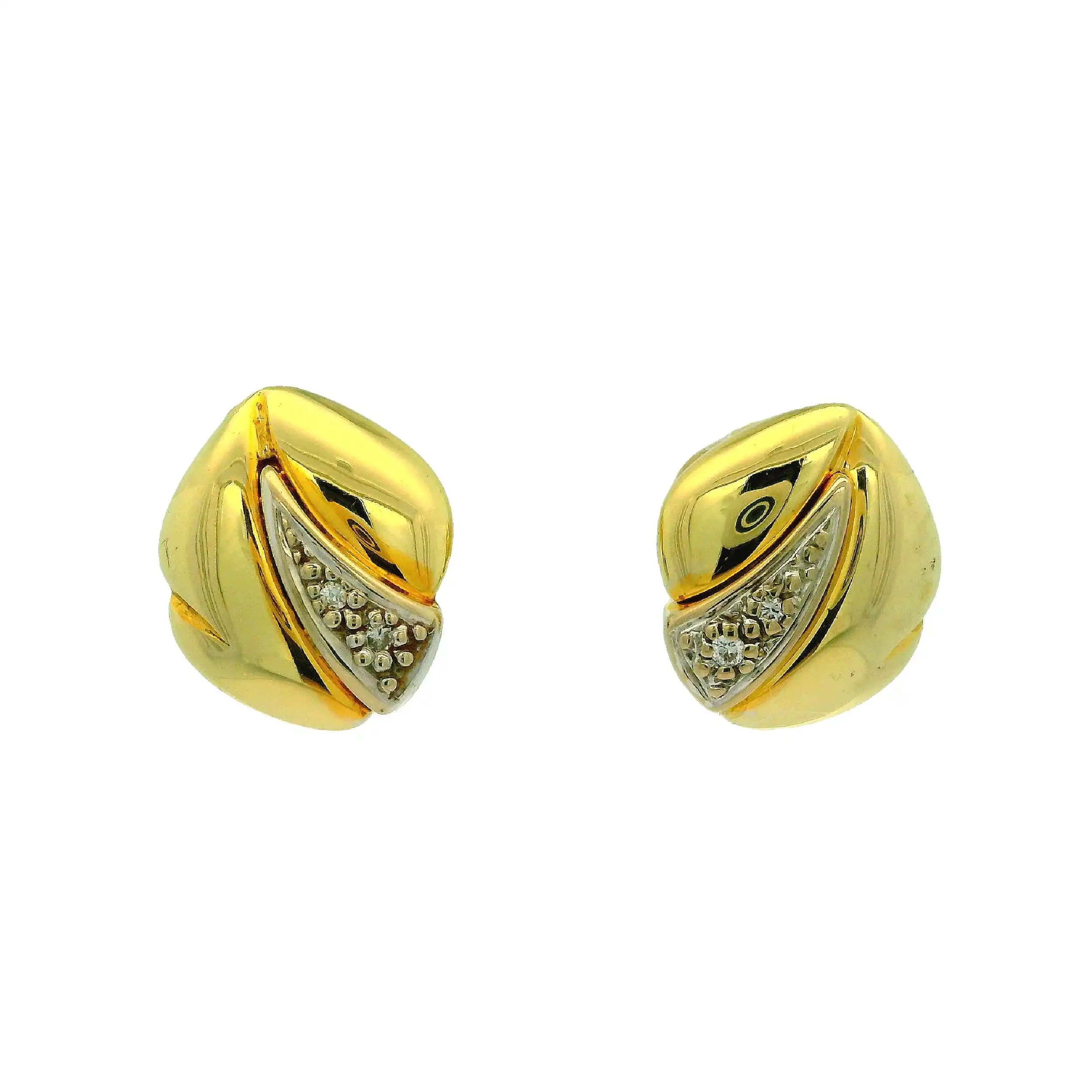 Ohrstecker Gelbgold mit Diamanten Ohrstecker Gelbgold mit Diamanten