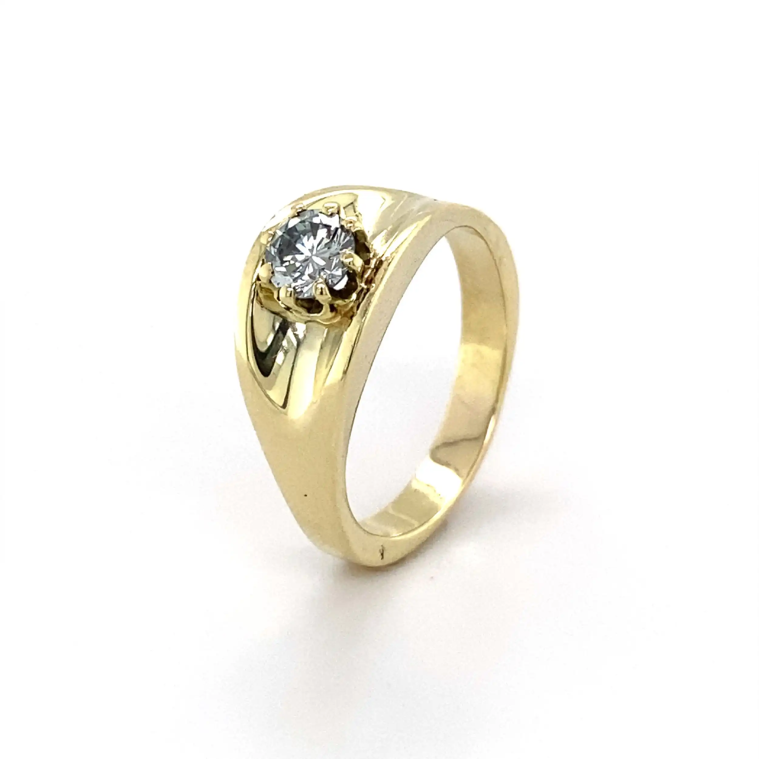 Ring Gelbgold mit Brillant Ring Gelbgold mit Brillant