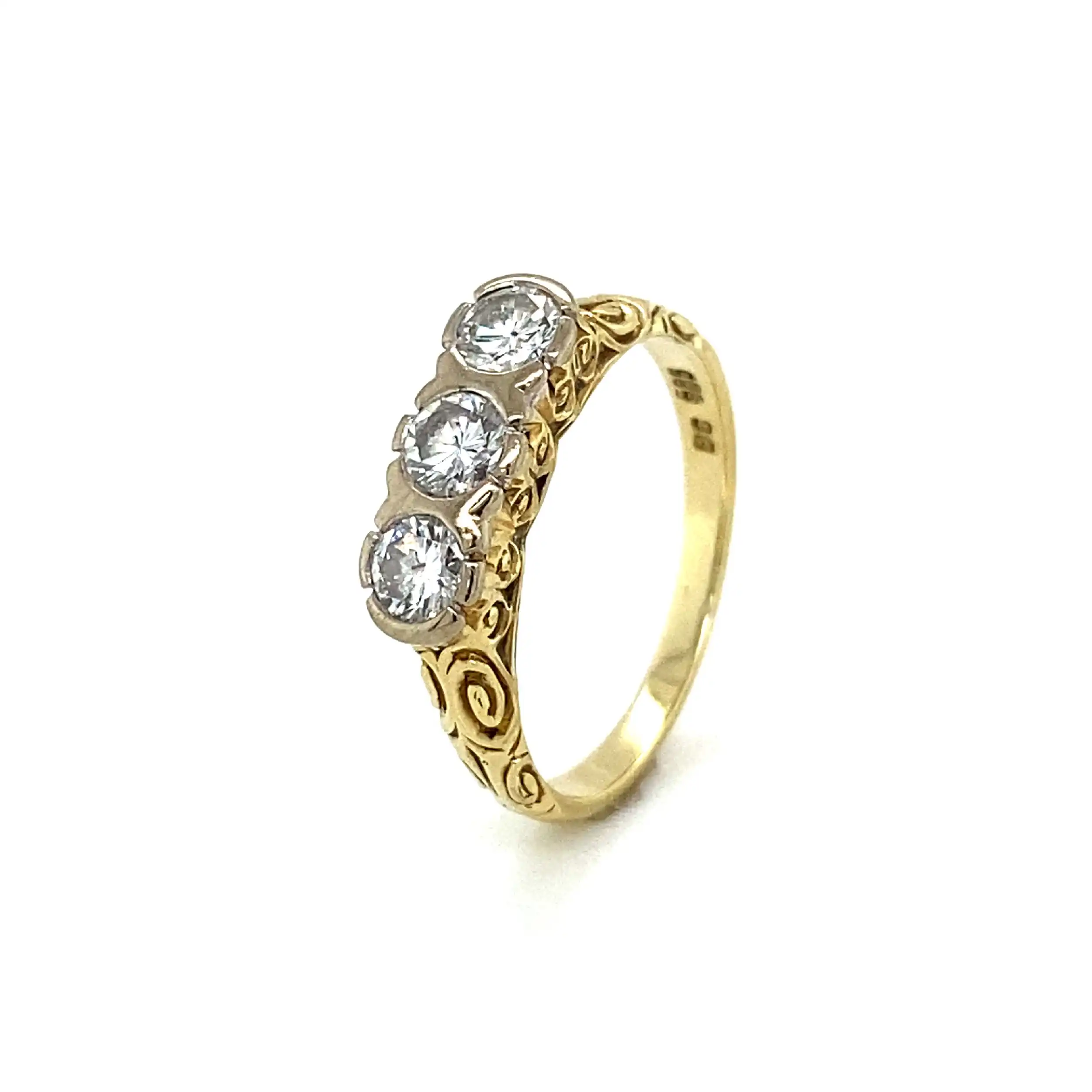 Ring Bicolor mit Brillanten Ring Bicolor mit Brillanten