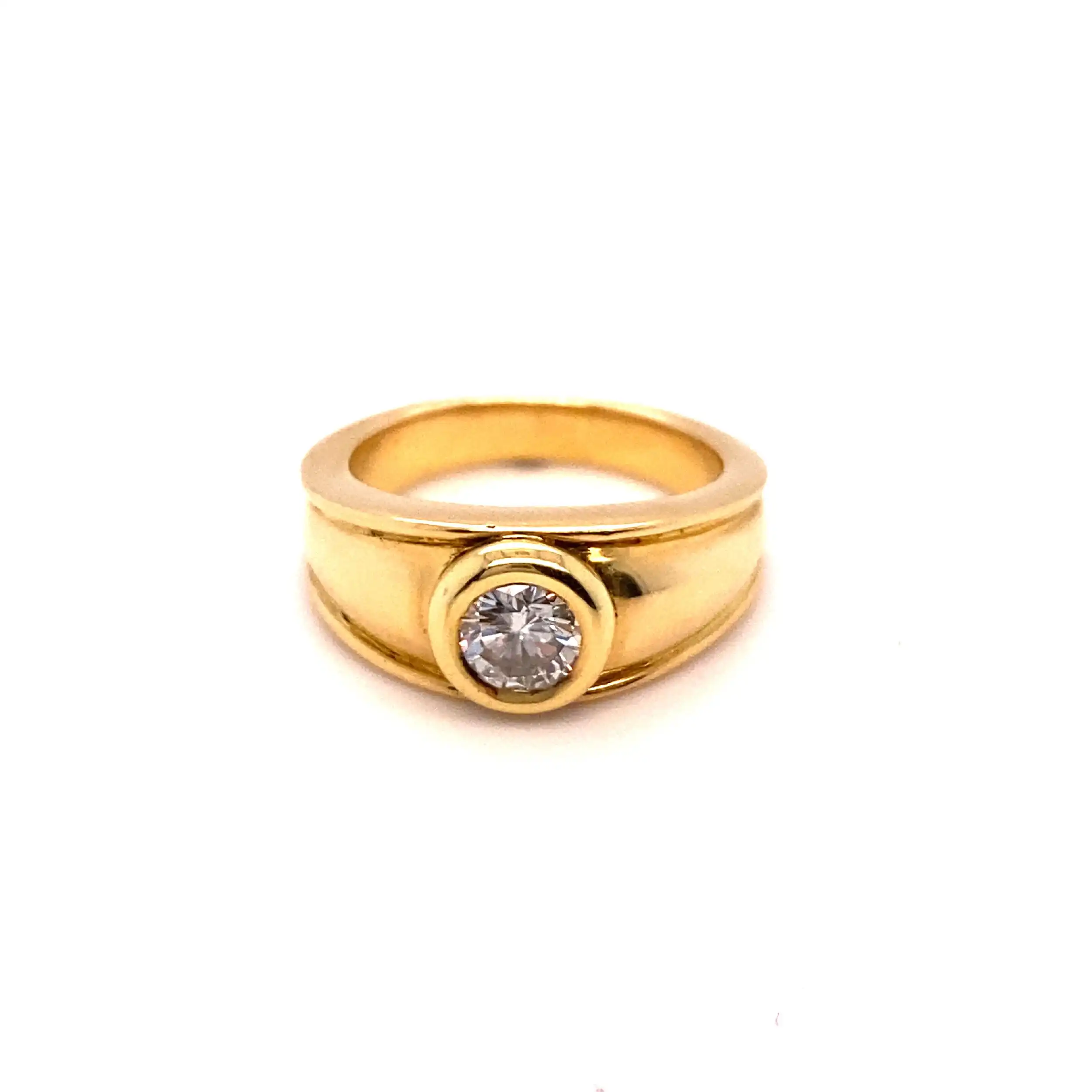 Ring Gelbgold mit Brillant ca. 0,55ct. Ring Gelbgold mit Brillant ca. 0,55ct.