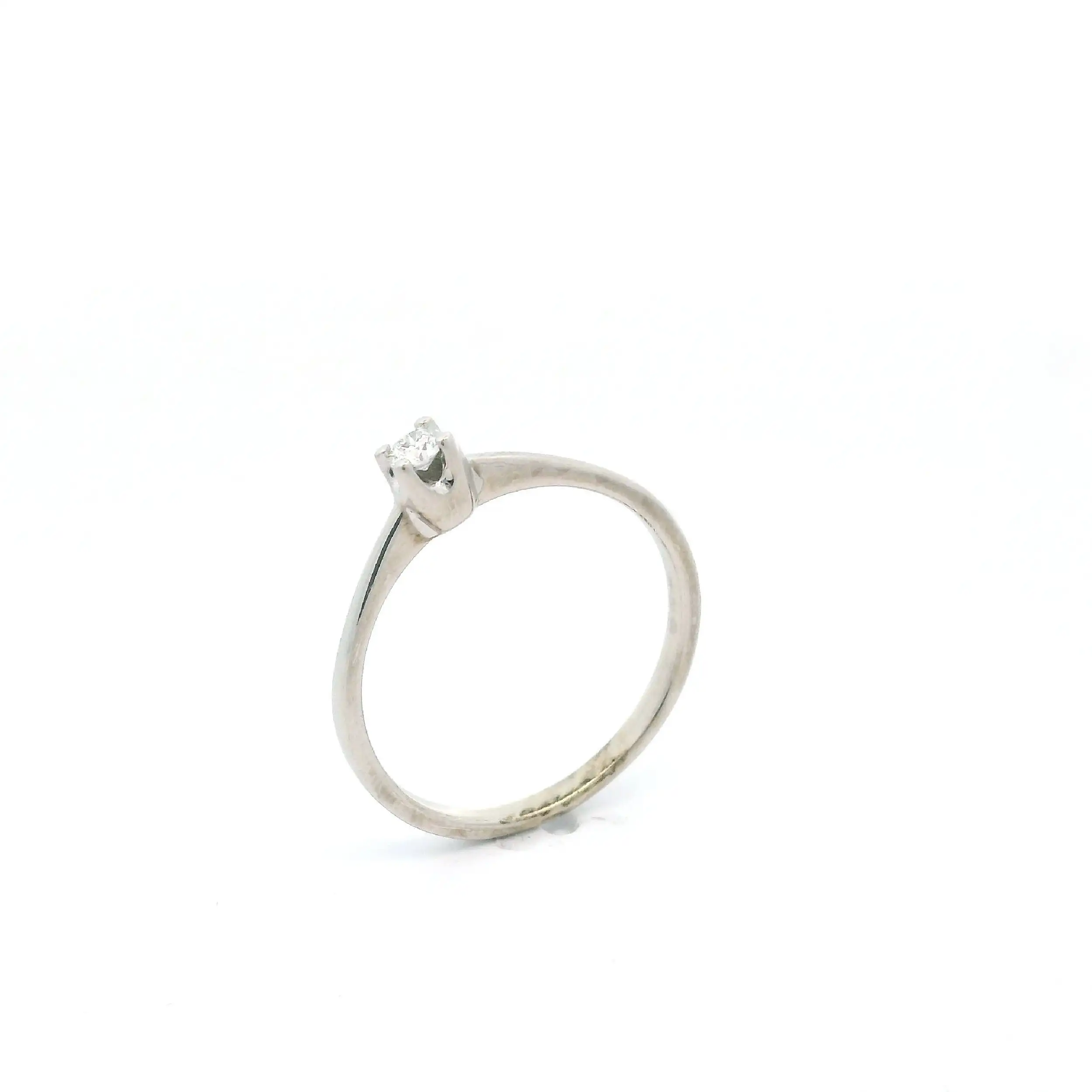 Ring Weißgold mit Brillant Christ