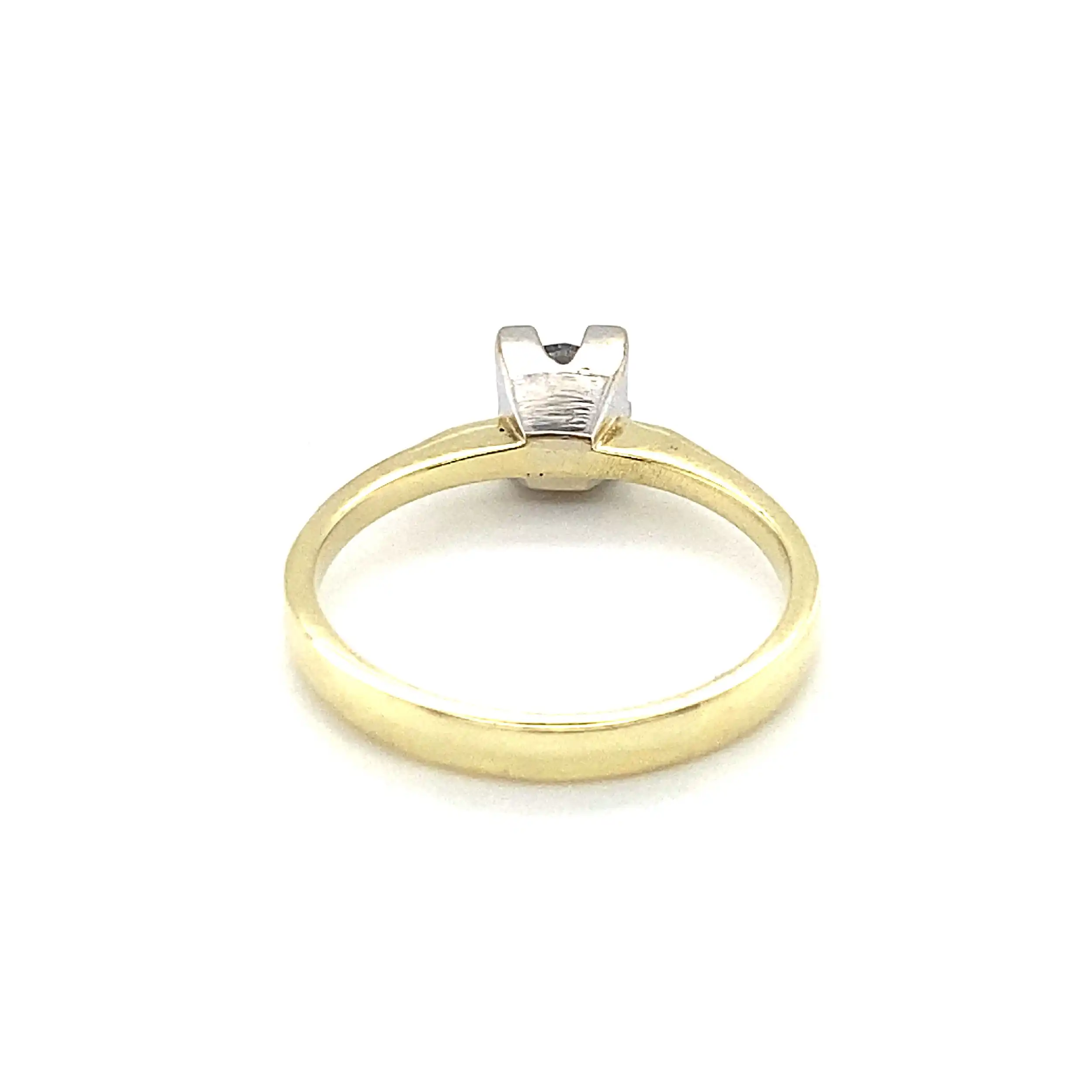 Ring Bicolor mit solitär Brillant Ring Bicolor mit solitär Brillant