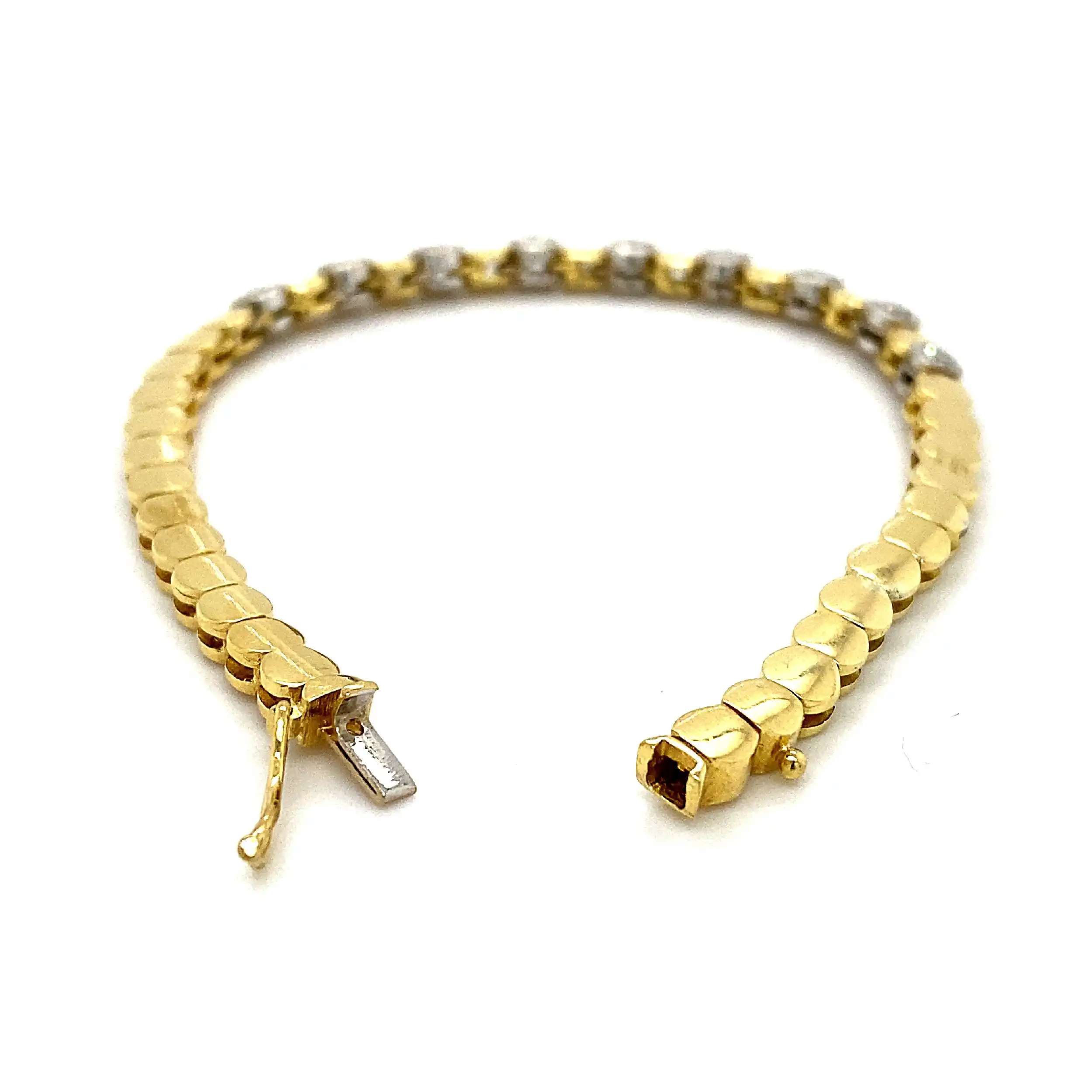 Armband bicolor mit Brillanten Armband bicolor mit Brillanten
