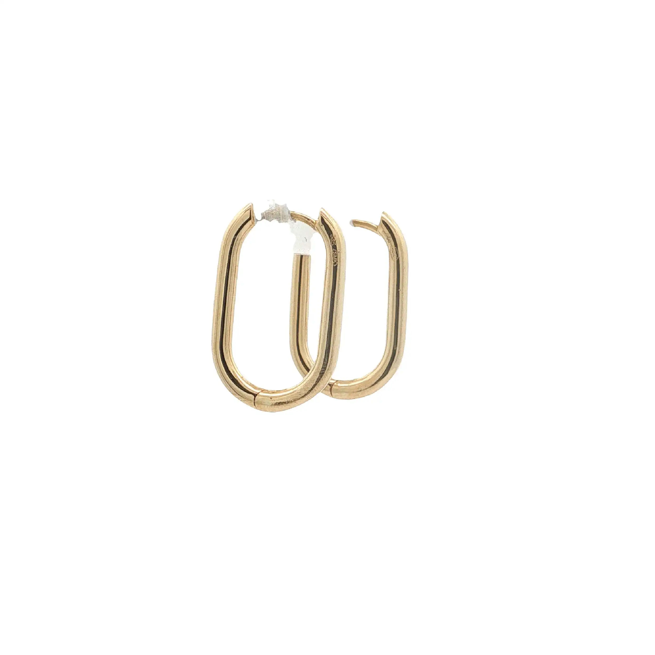 Creolen Gelbgold Oval