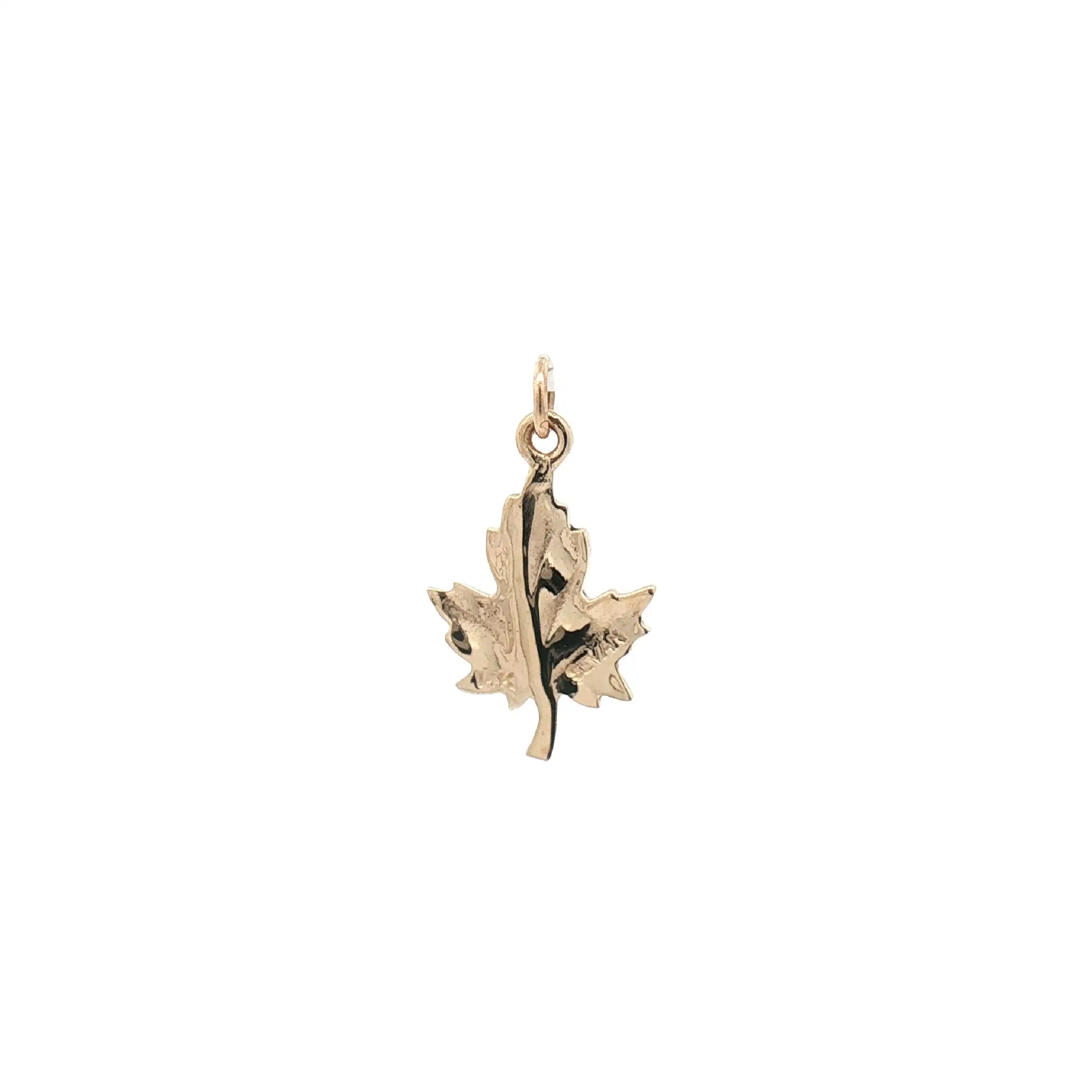 Anhänger Gelbgold Ahornblatt