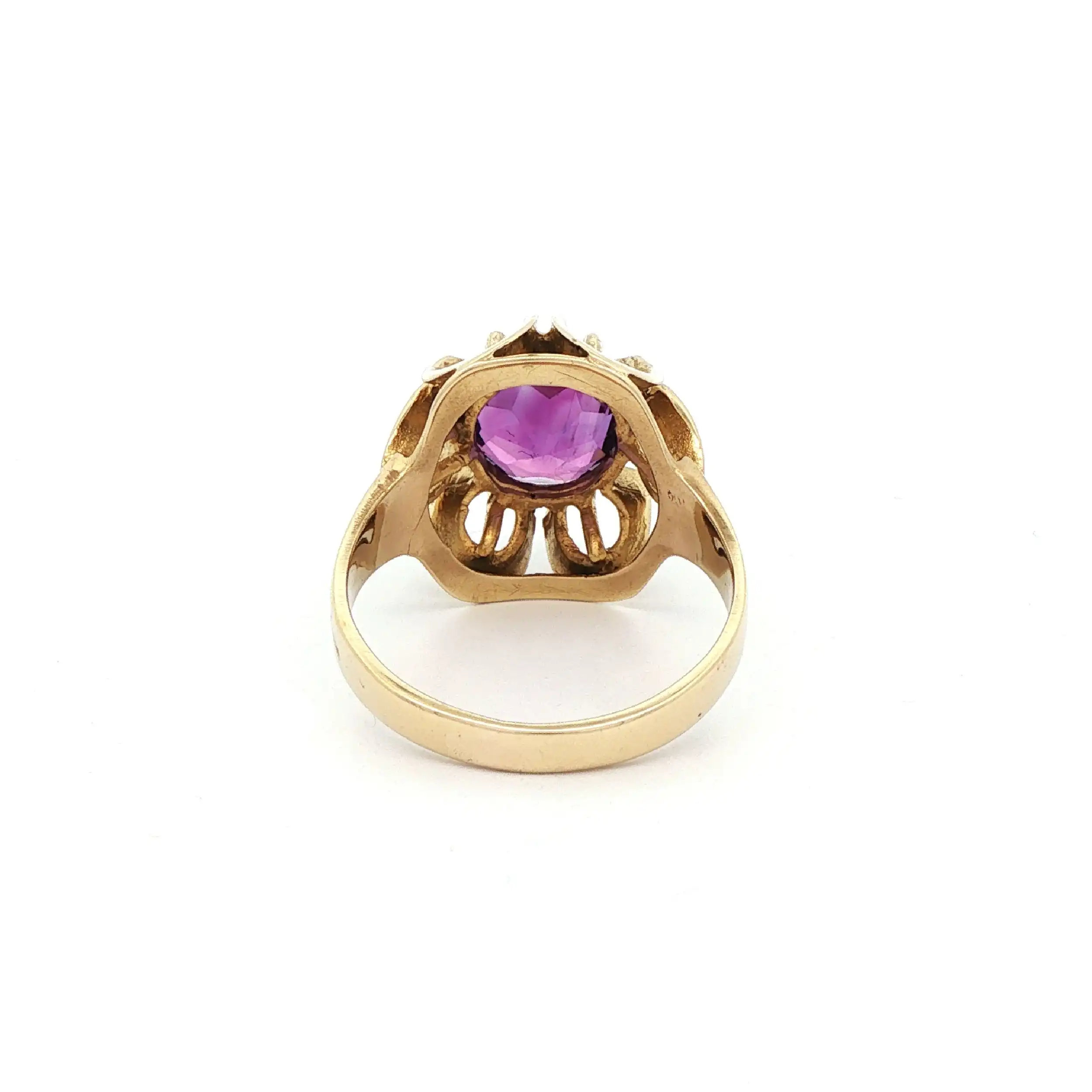 Ring Gelbgold mit Amethyst