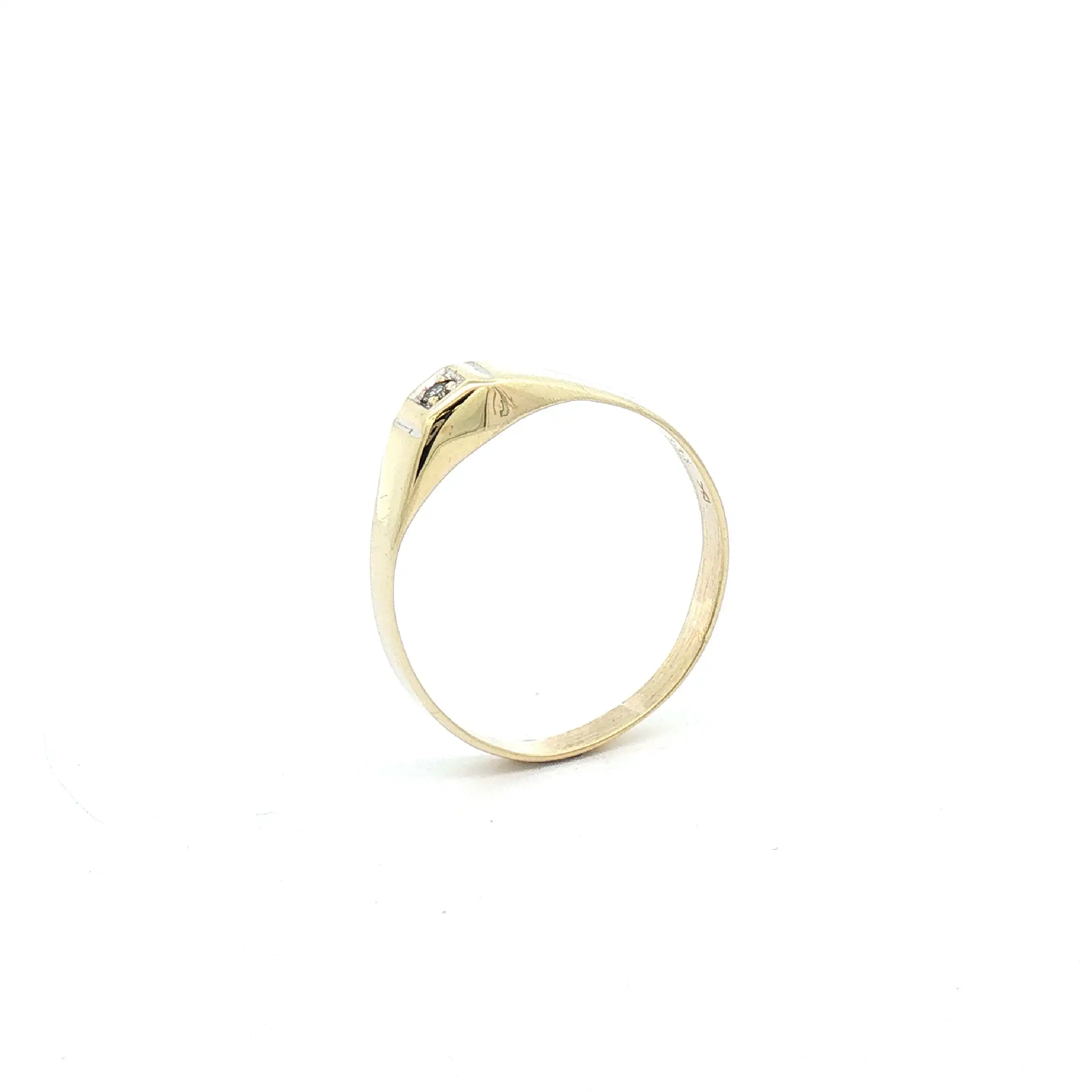 Ring Gelbgold mit Diamant