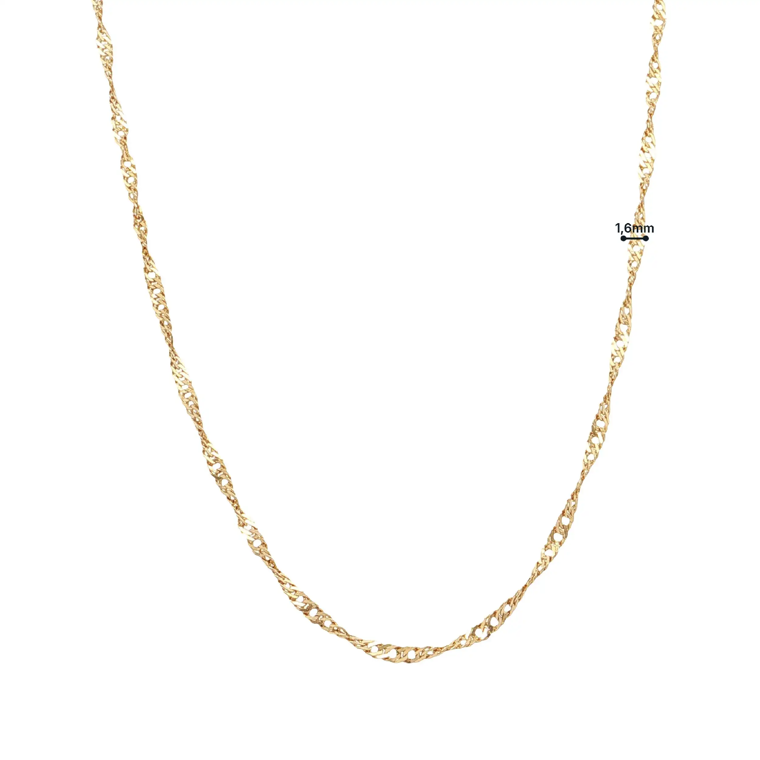 Singapurkette Gelbgold Singapurkette Gelbgold