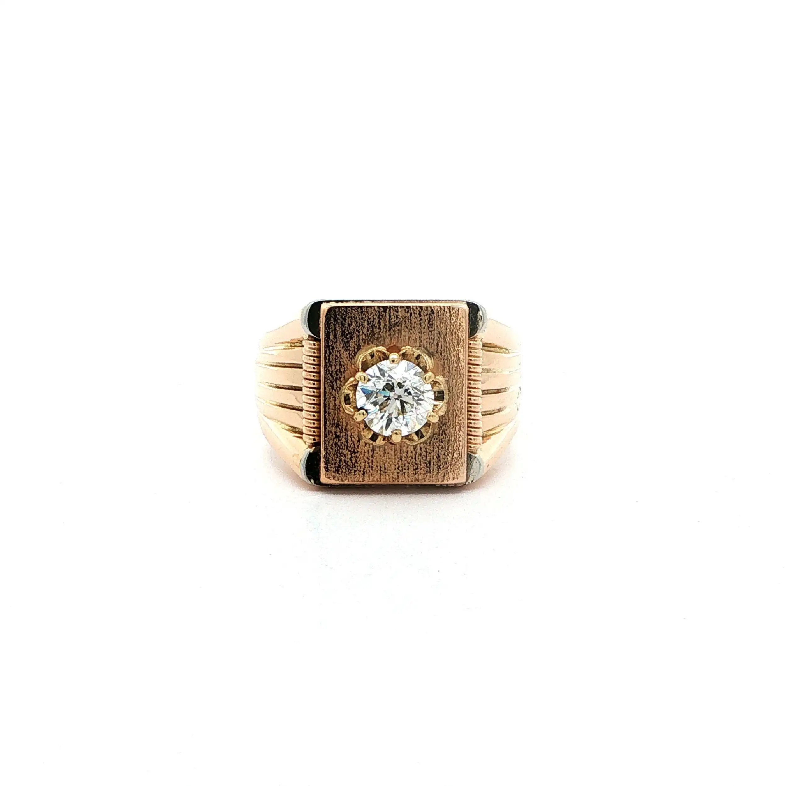 Ring Roségold mit Altschliffbrillant