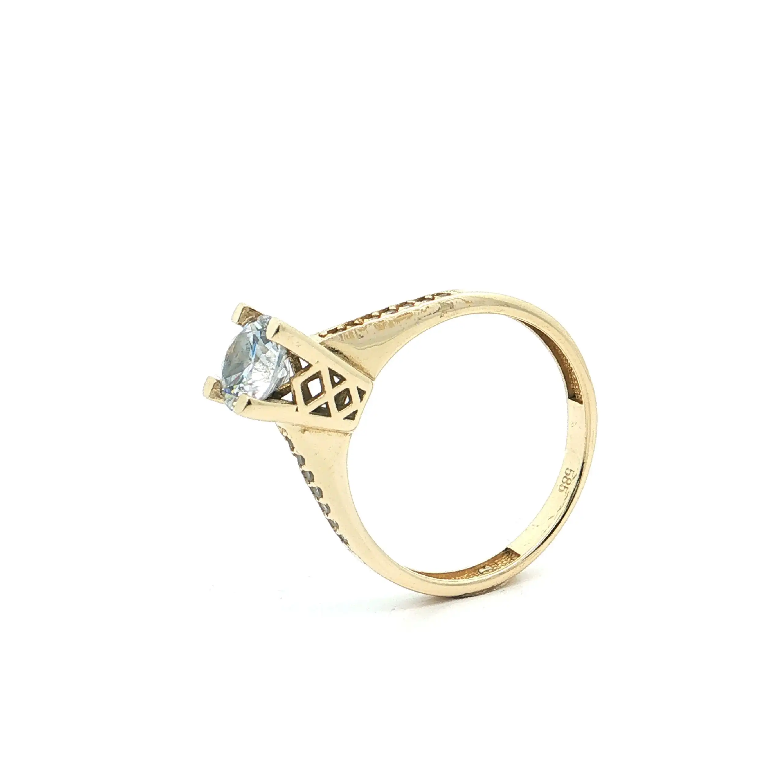Ring Gelbgold mit Zirkonia Ring Gelbgold mit Zirkonia