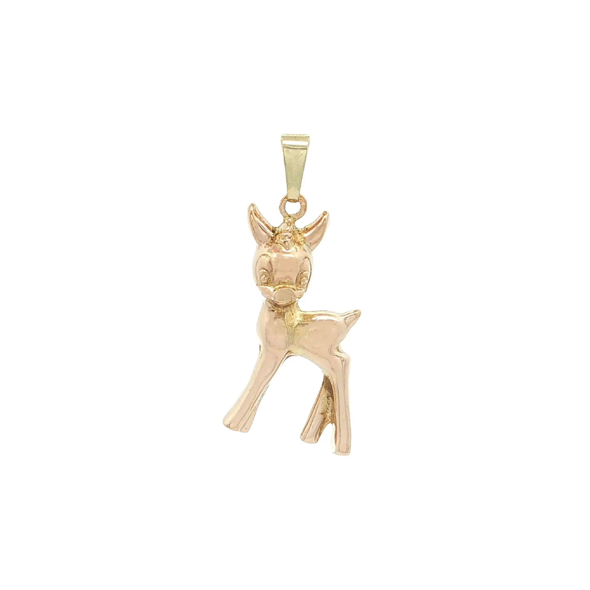 Anhänger Gelbgold Reh "Bambi"