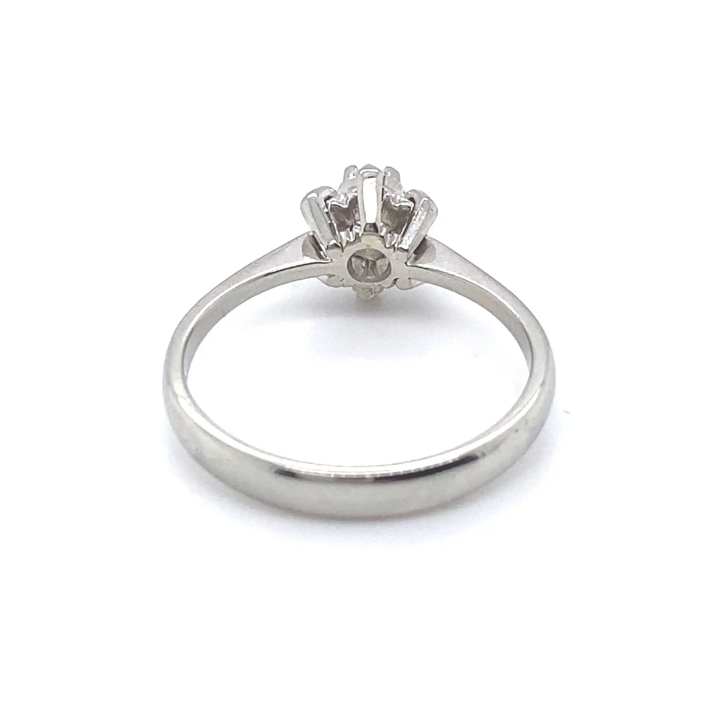 Ring Weißgold mit Brillant Ring Weißgold mit Brillant